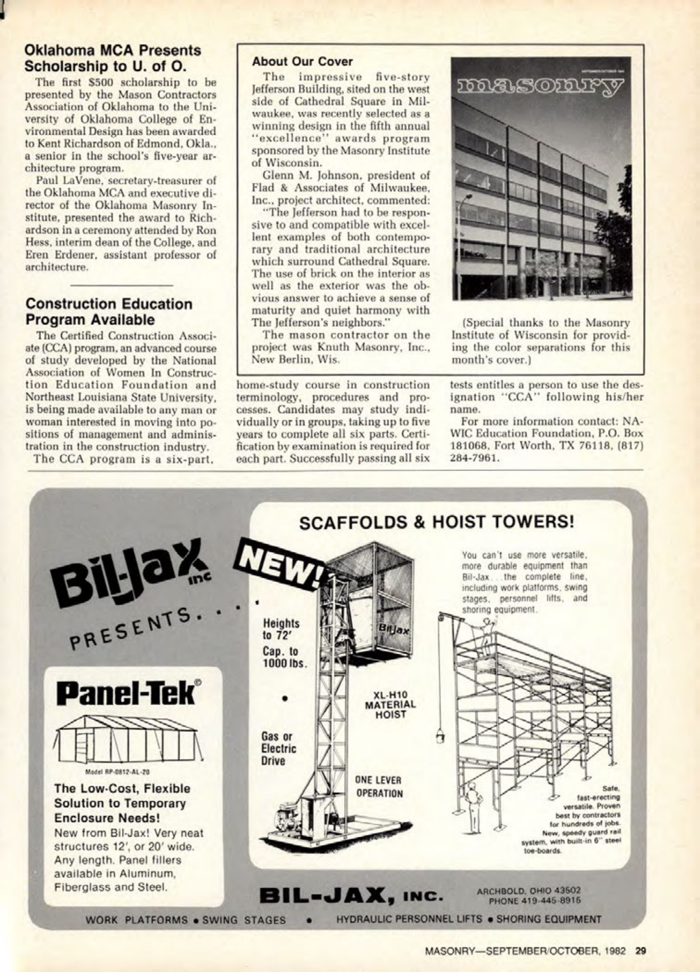 Masonry Magazine October 1982 Page. 29