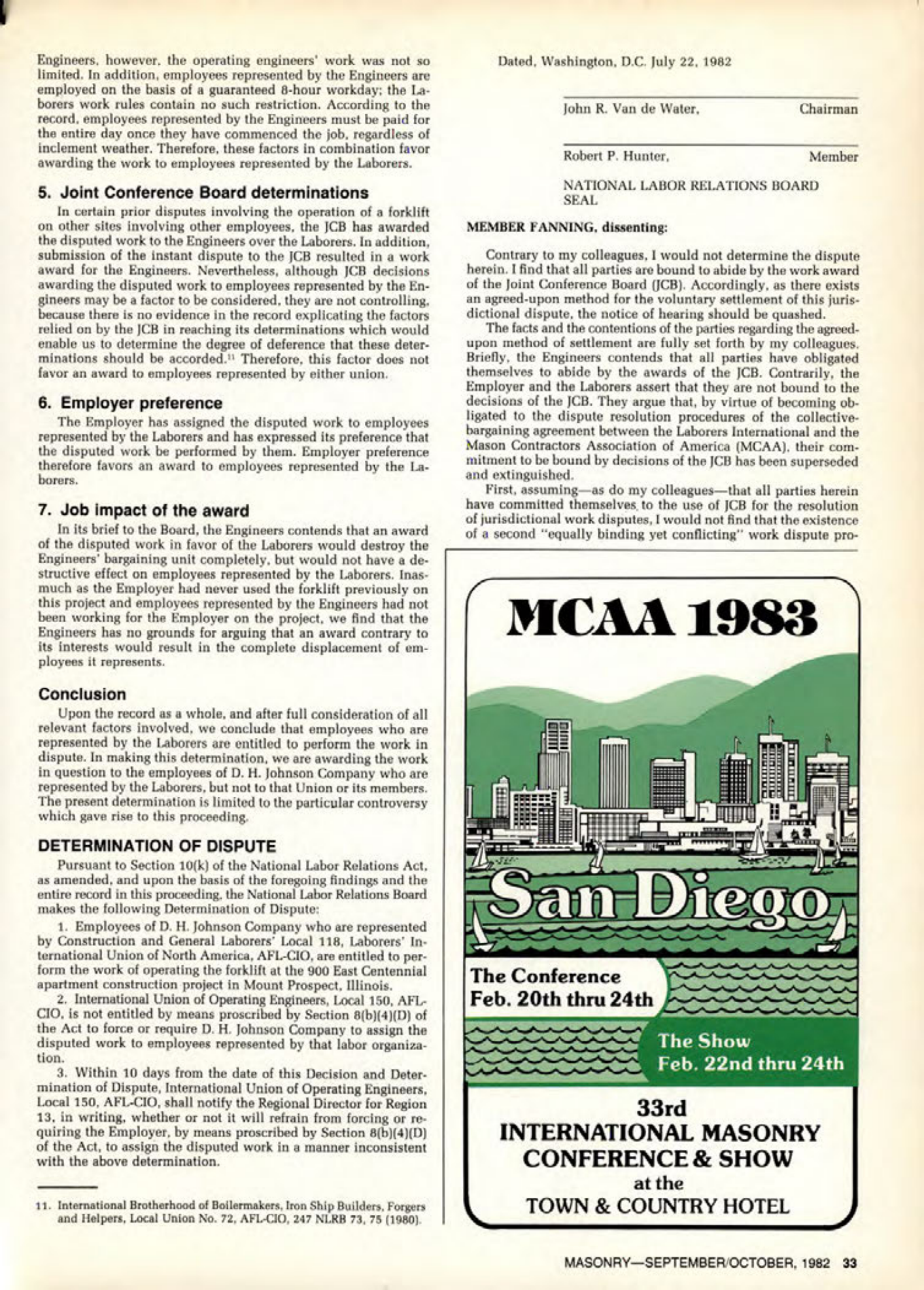 Masonry Magazine October 1982 Page. 33