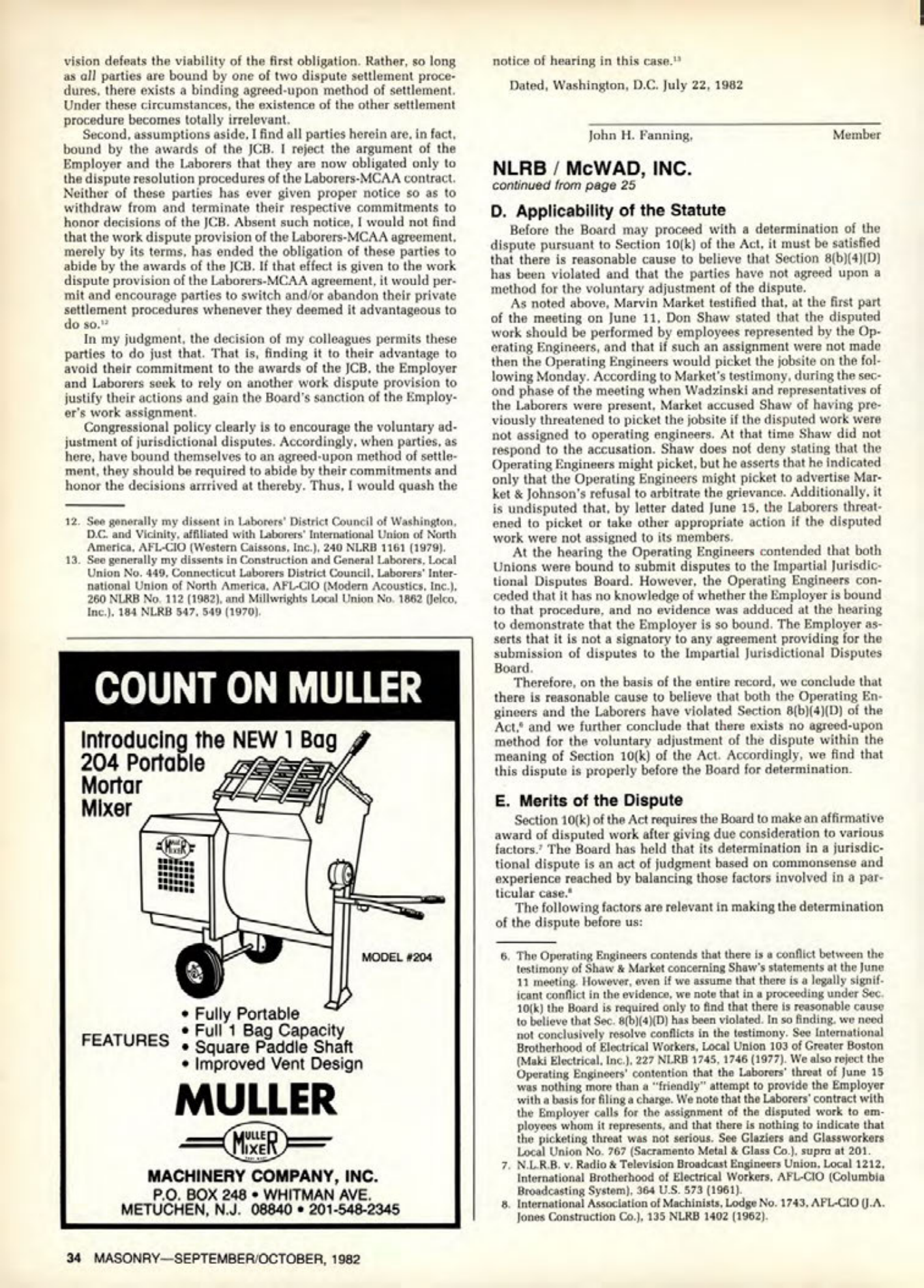 Masonry Magazine October 1982 Page. 34