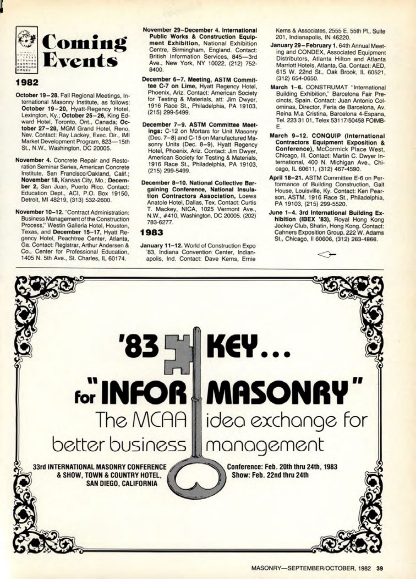 Masonry Magazine October 1982 Page. 39