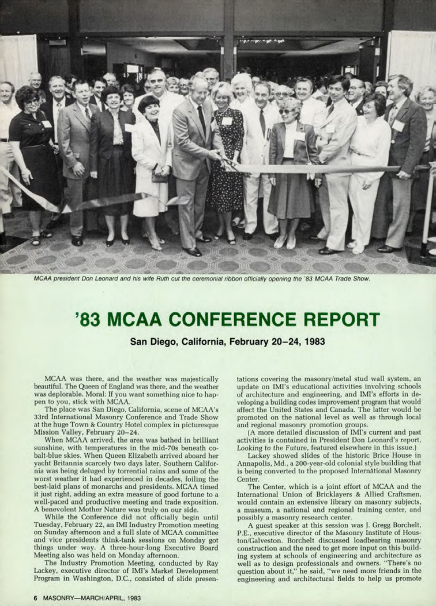 Masonry Magazine April 1983 Page. 6