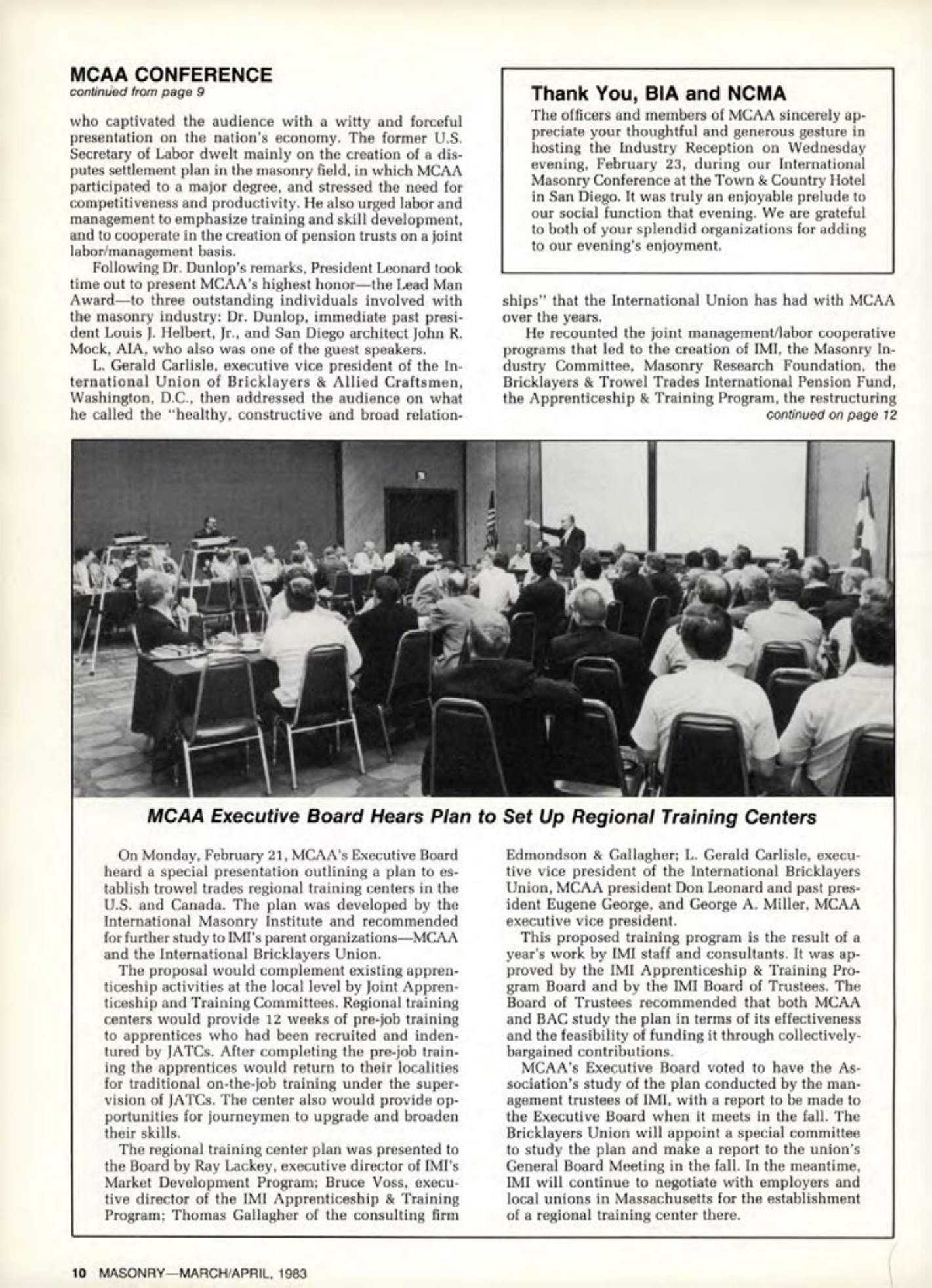 Masonry Magazine April 1983 Page. 10