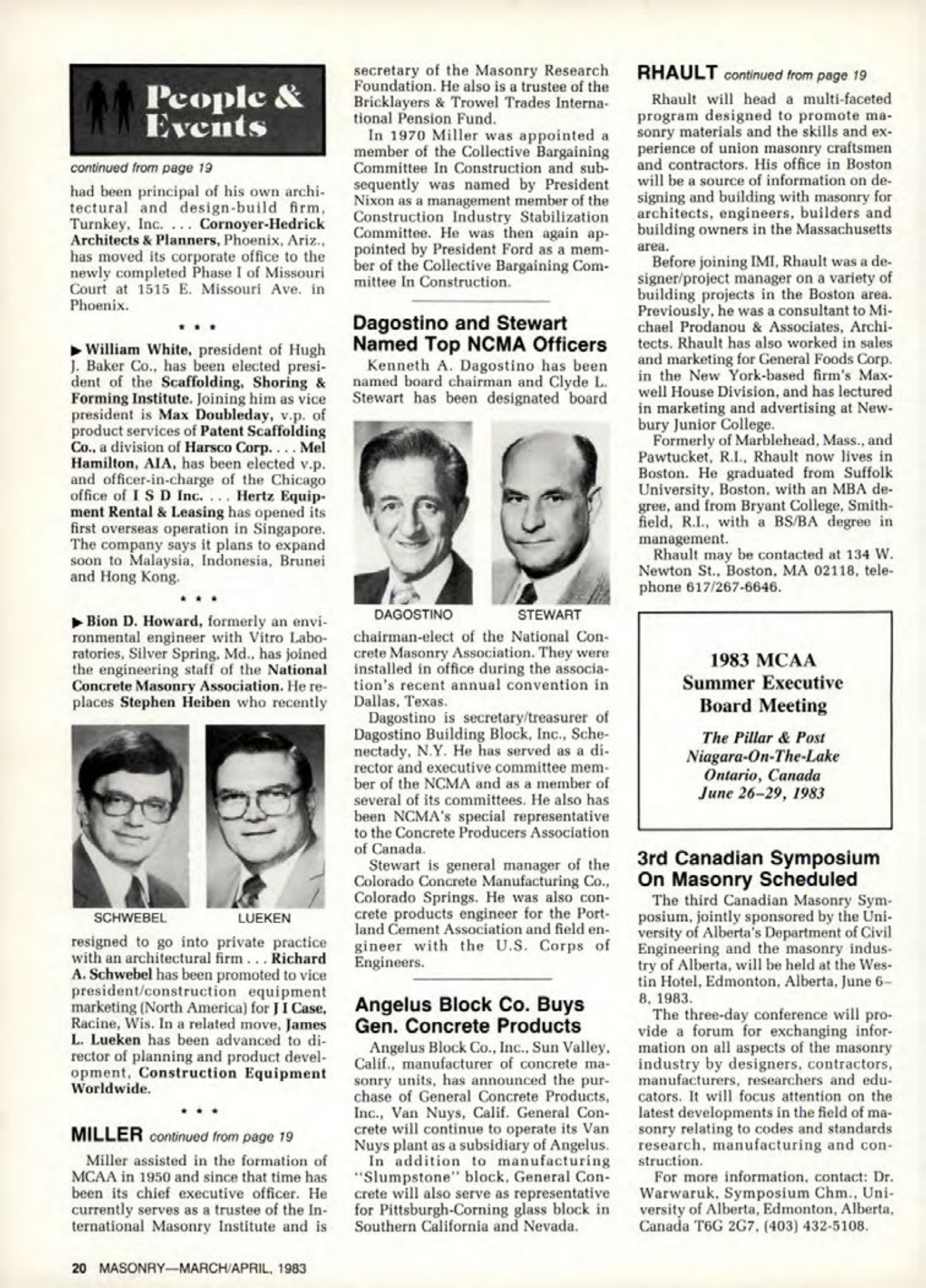 Masonry Magazine April 1983 Page. 20