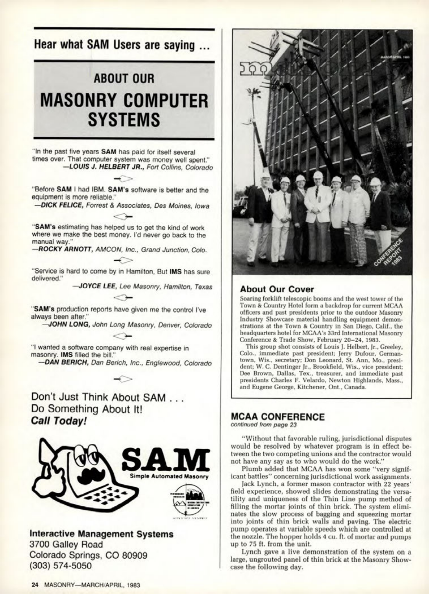 Masonry Magazine April 1983 Page. 24