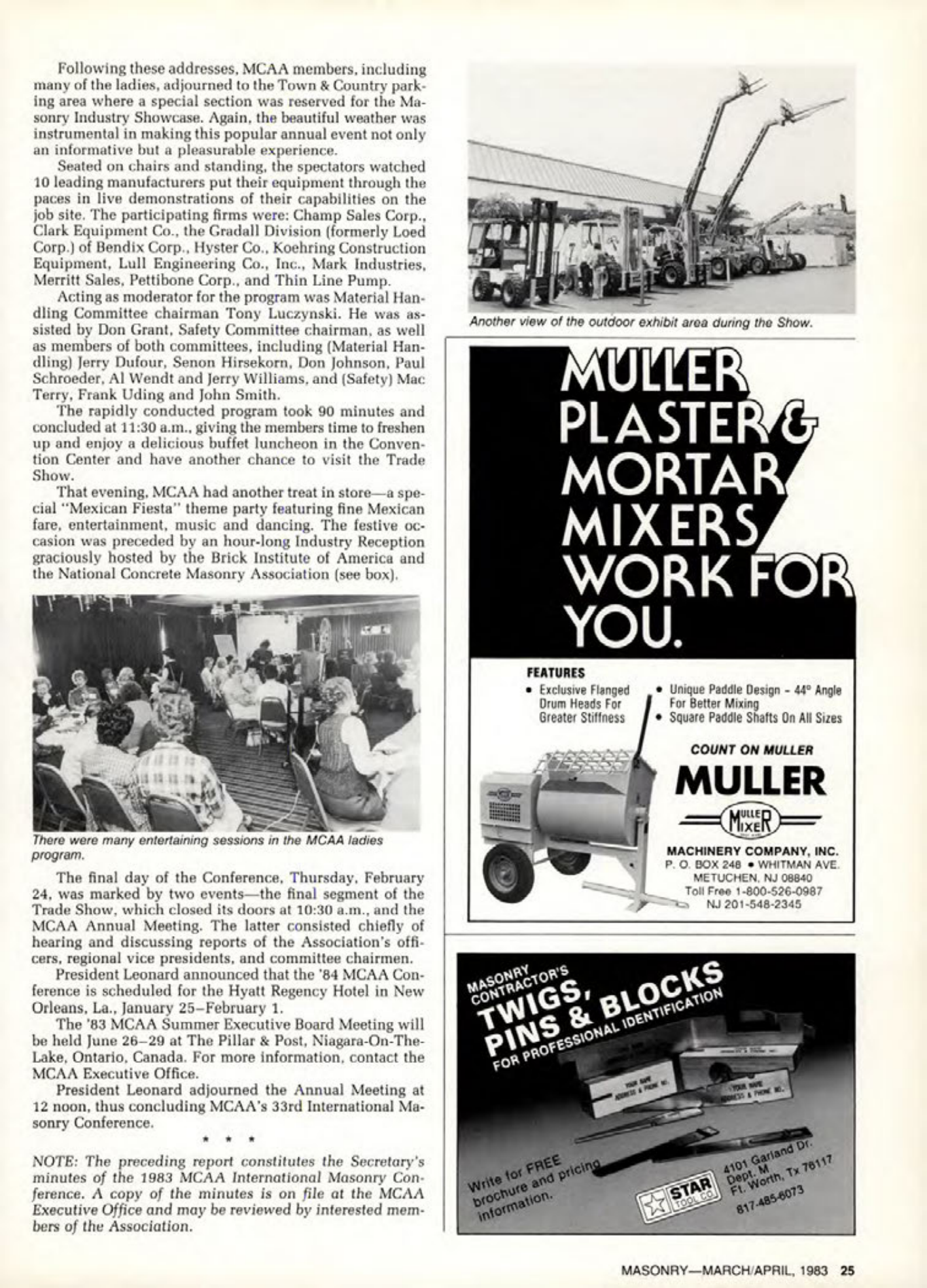 Masonry Magazine April 1983 Page. 25