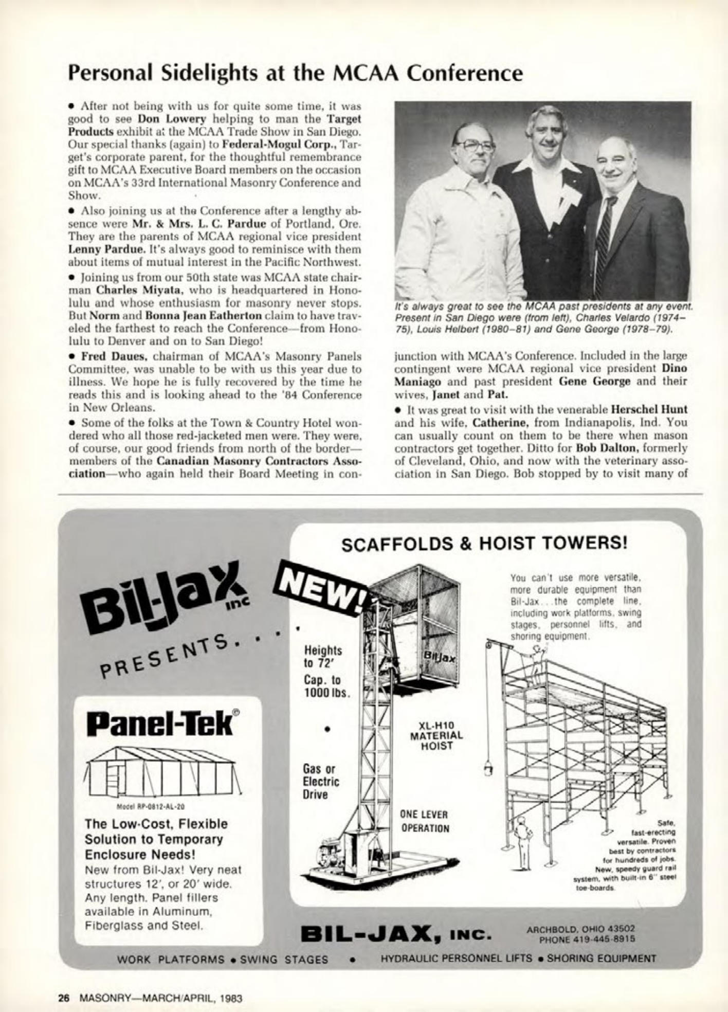 Masonry Magazine April 1983 Page. 26