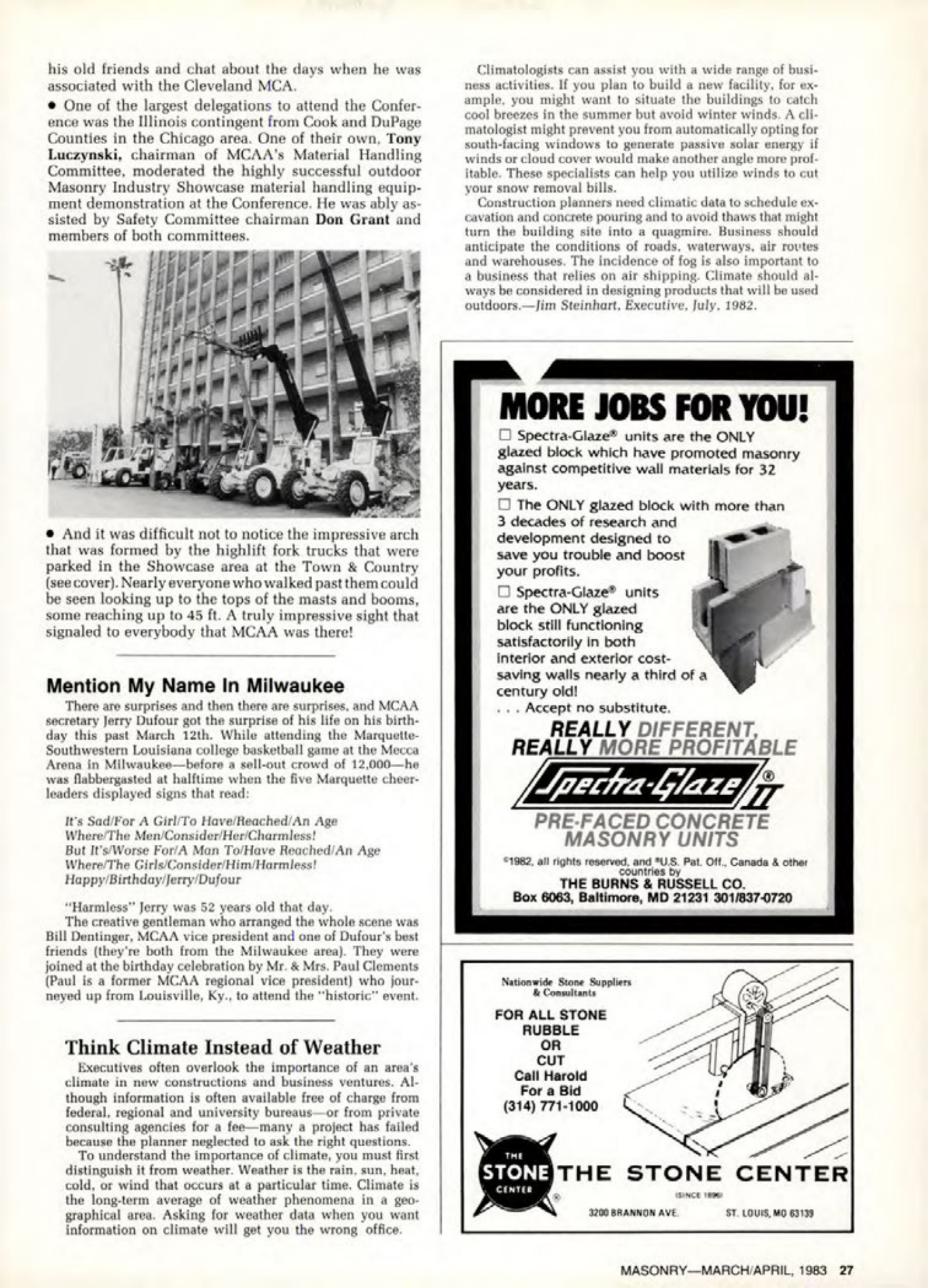 Masonry Magazine April 1983 Page. 27