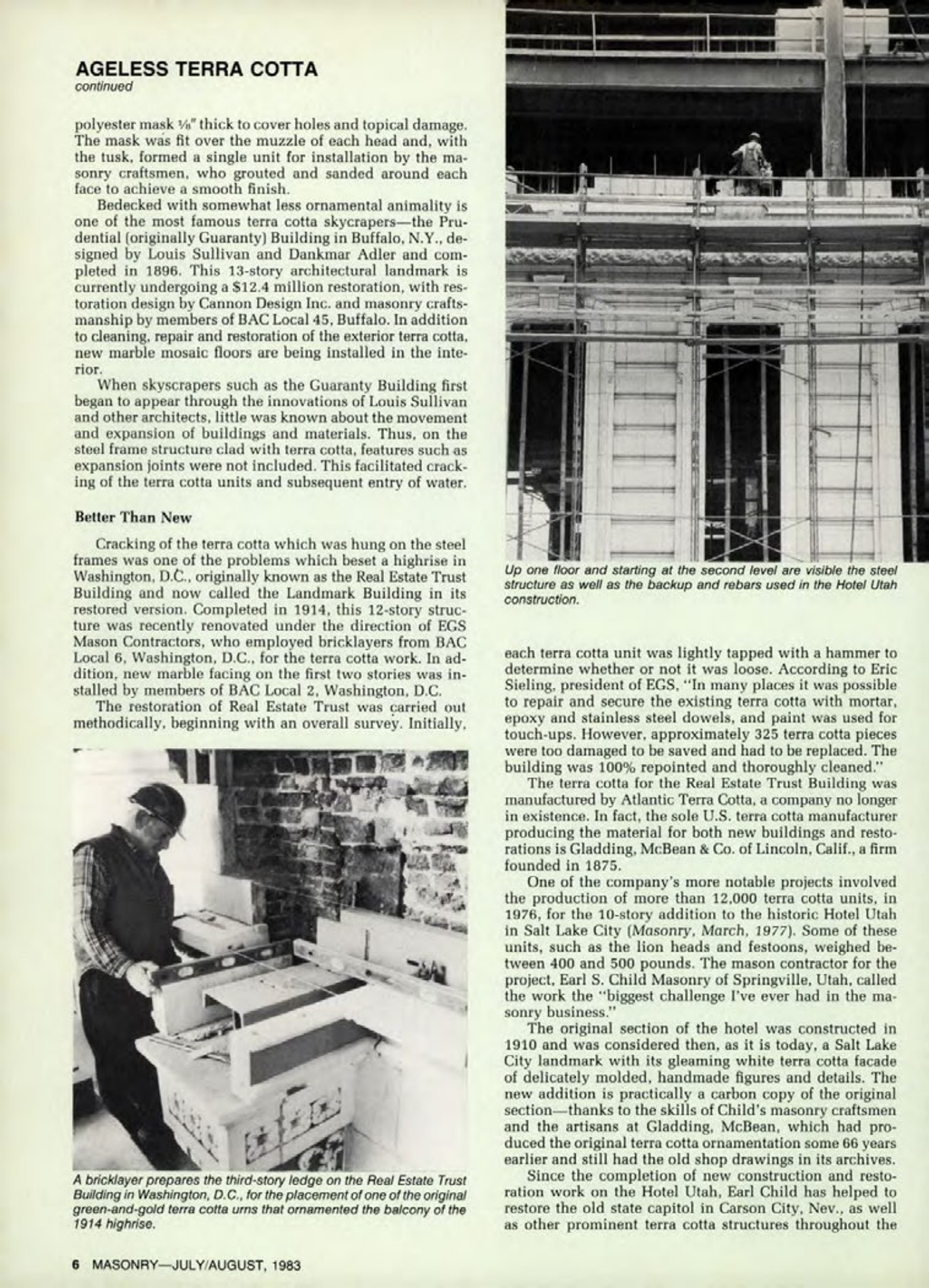 Masonry Magazine August 1983 Page. 6