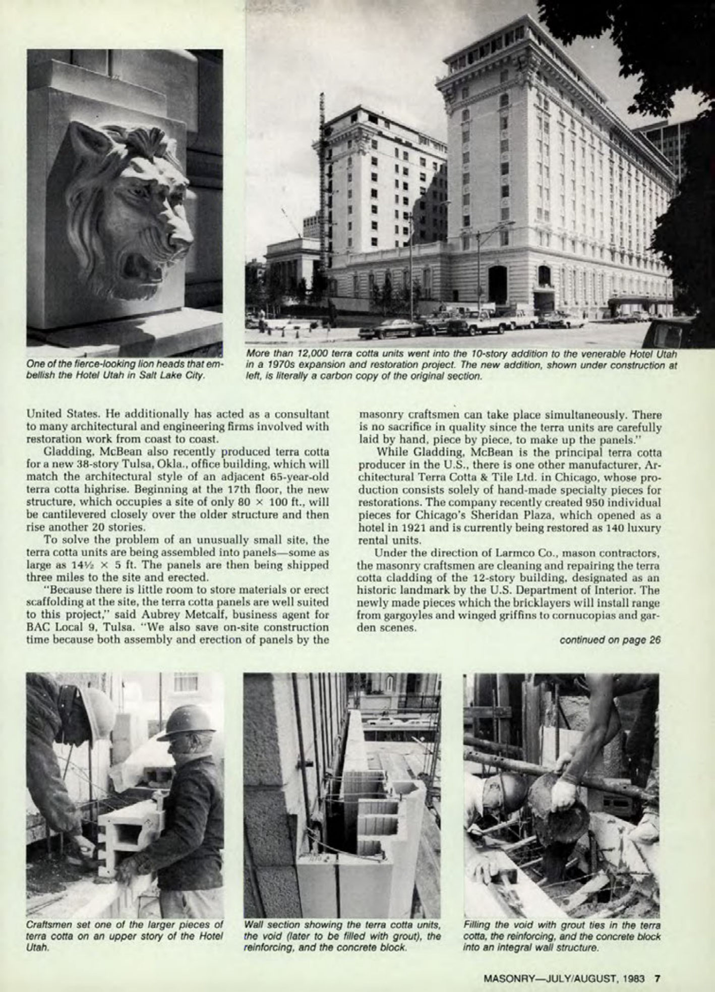 Masonry Magazine August 1983 Page. 7