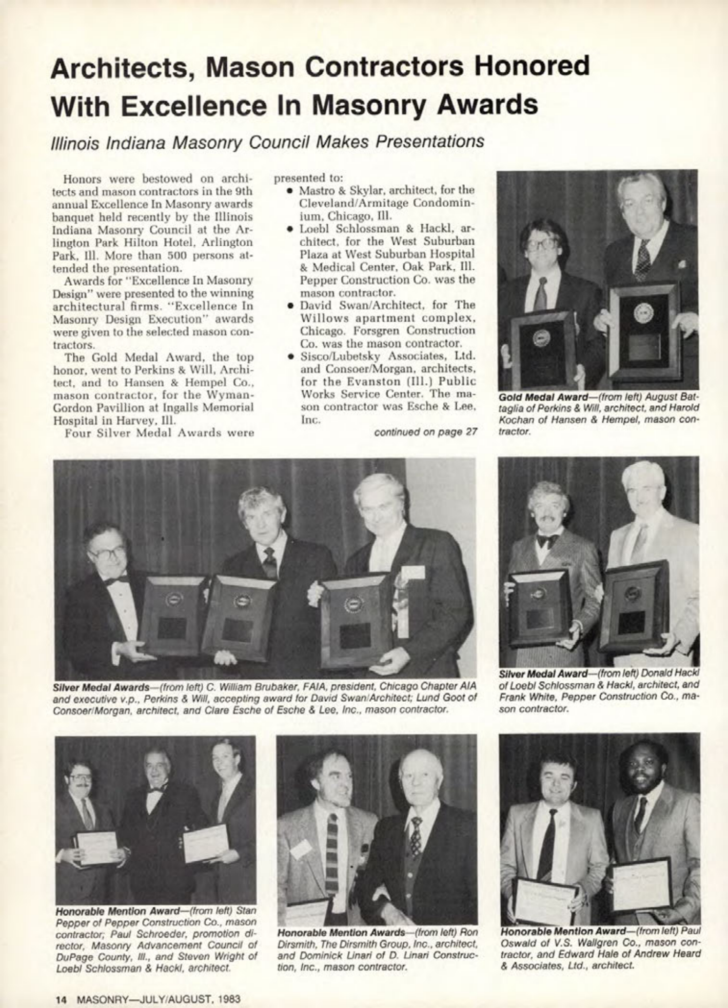 Masonry Magazine August 1983 Page. 14