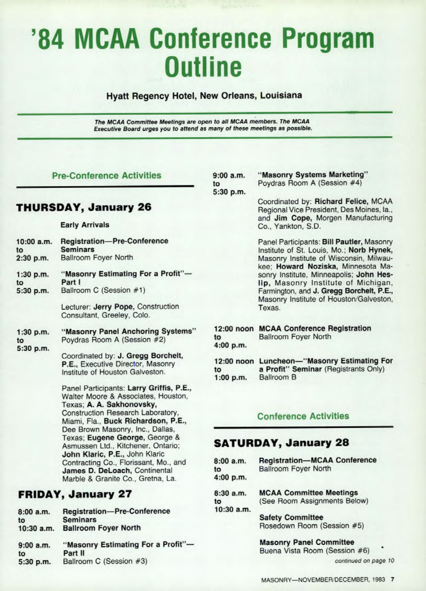 Masonry Magazine December 1983 Page. 7
