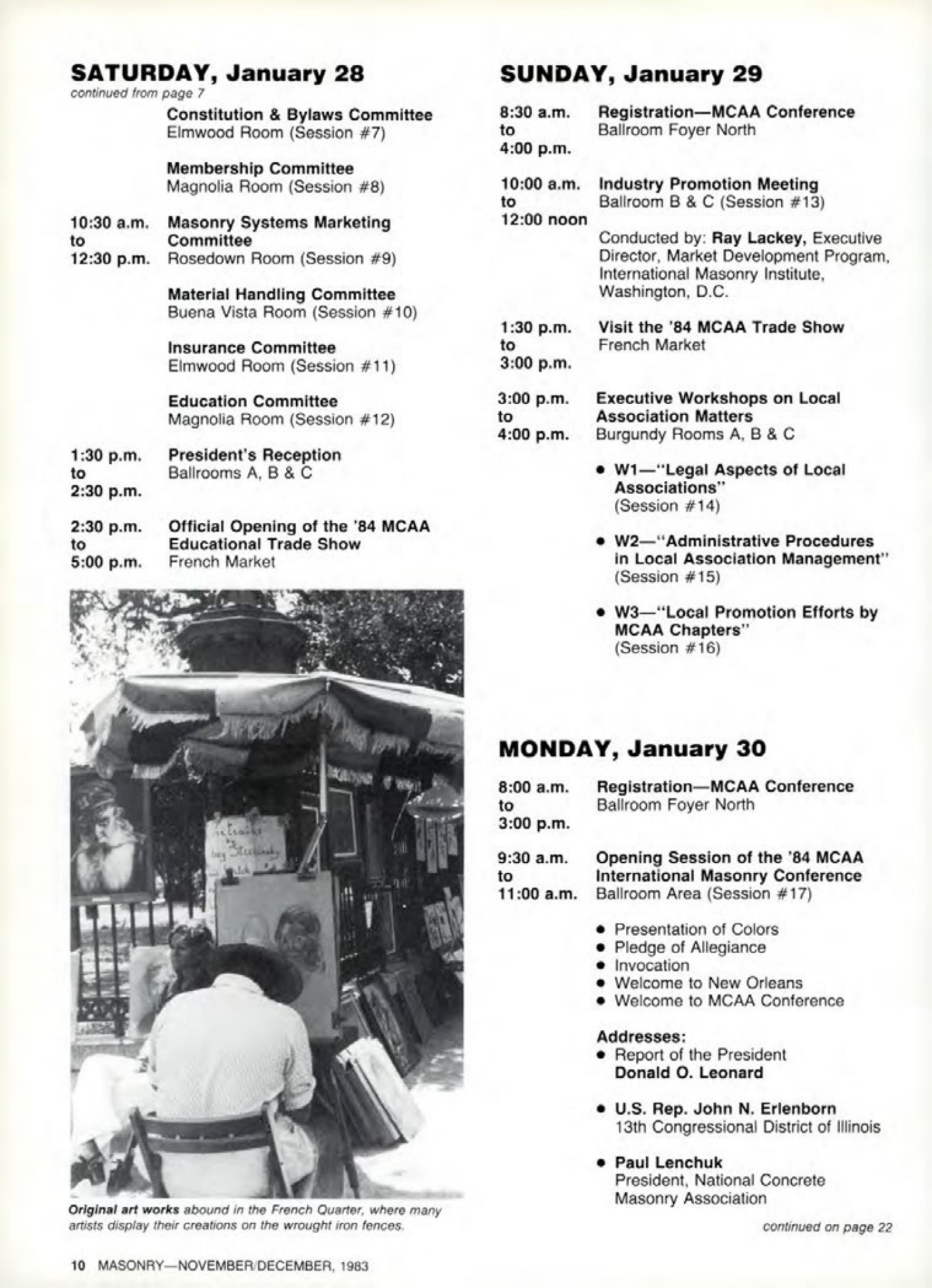 Masonry Magazine December 1983 Page. 10