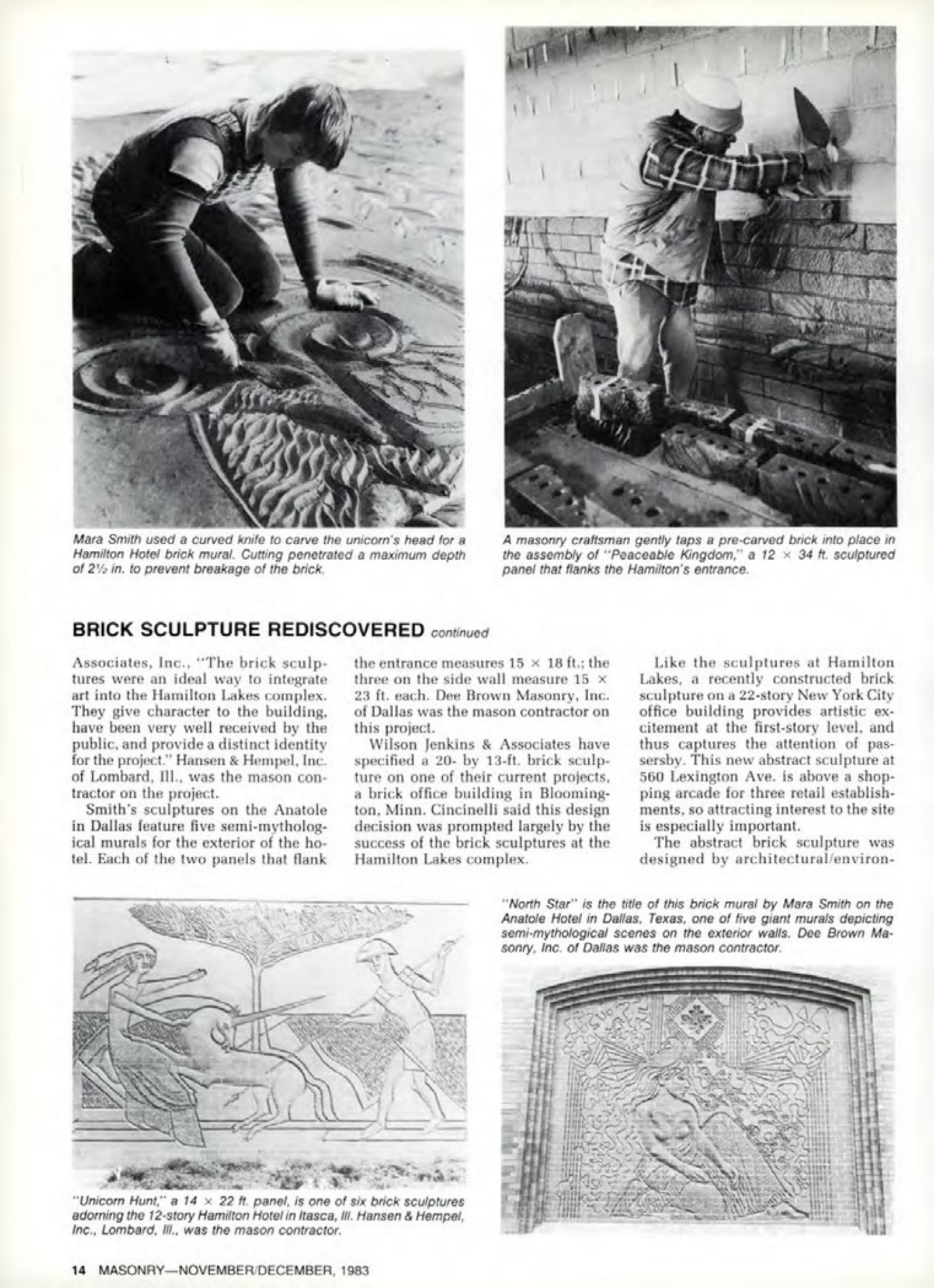 Masonry Magazine December 1983 Page. 14
