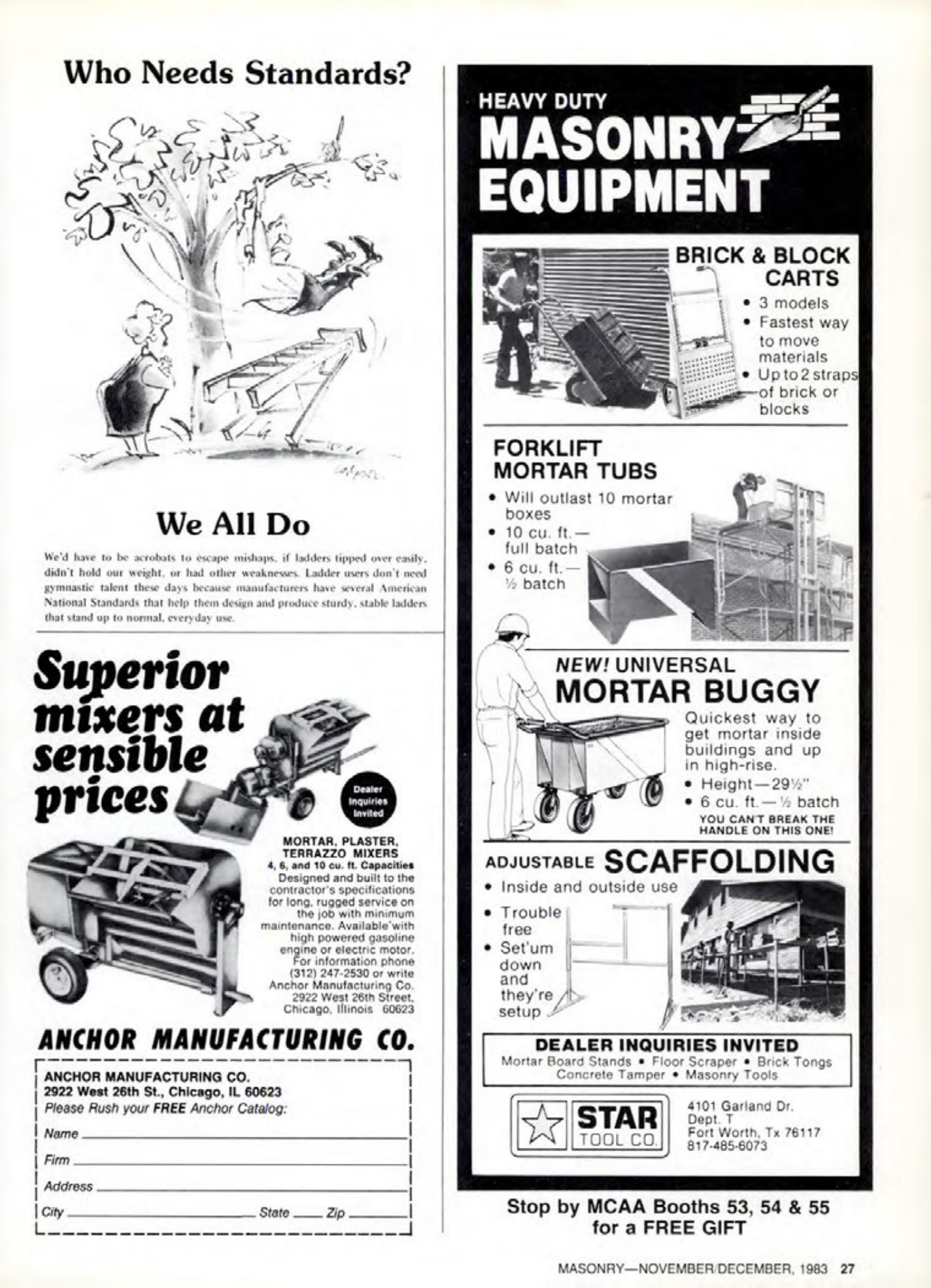 Masonry Magazine December 1983 Page. 27