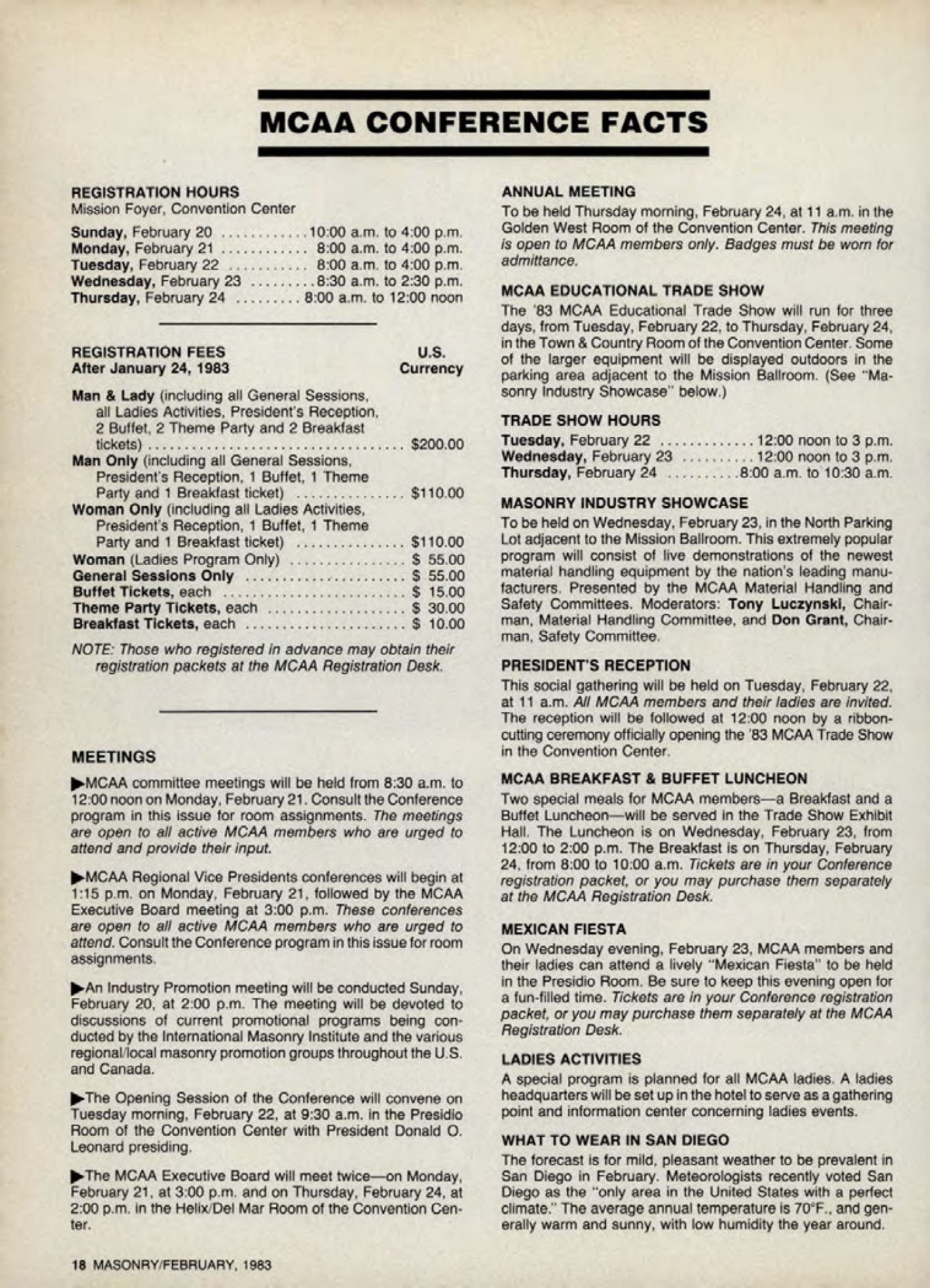 Masonry Magazine February 1983 Page. 18