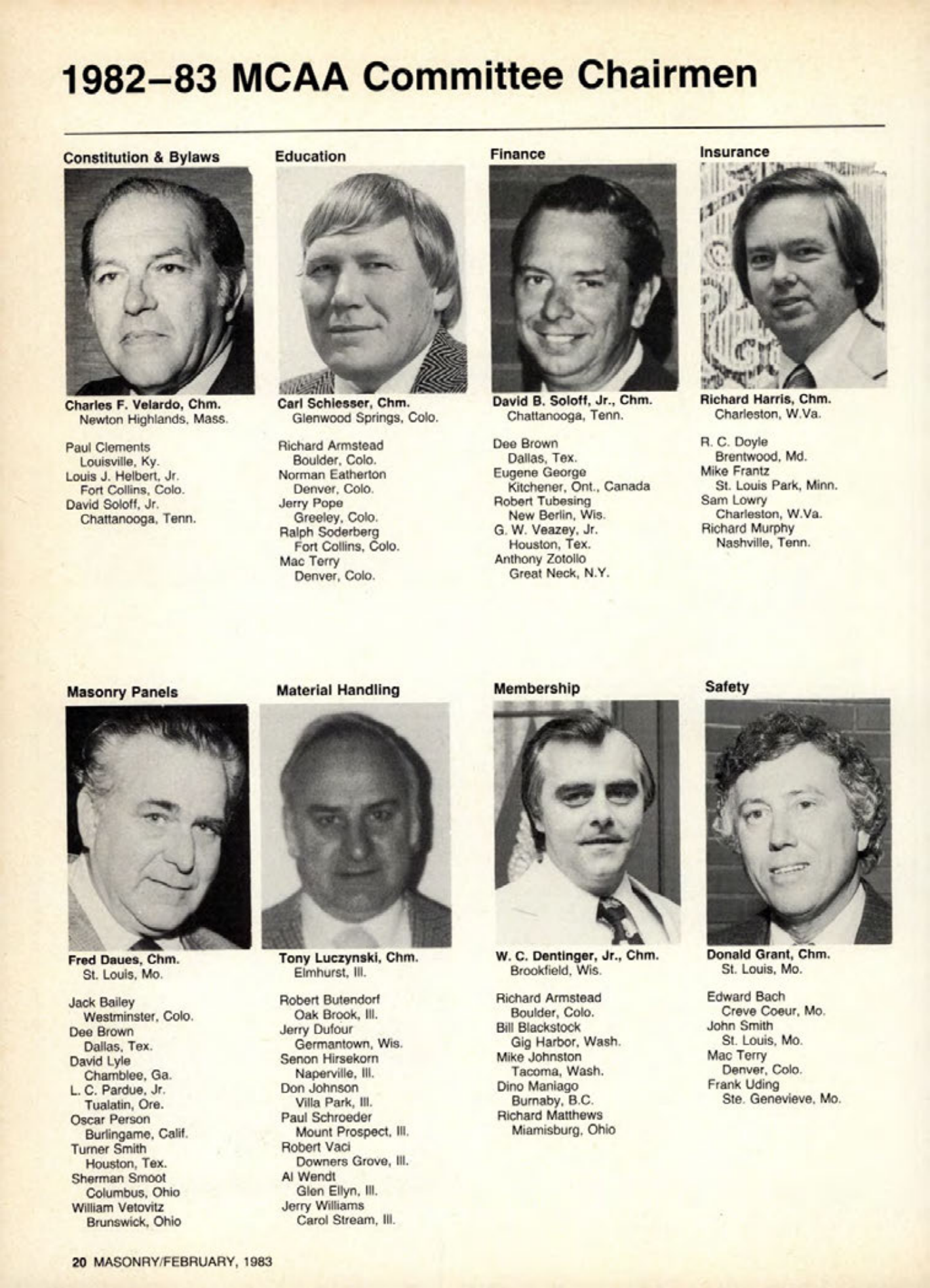 Masonry Magazine February 1983 Page. 20