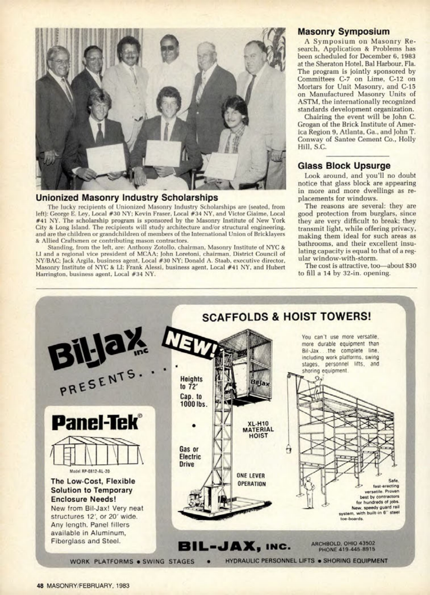 Masonry Magazine February 1983 Page. 48