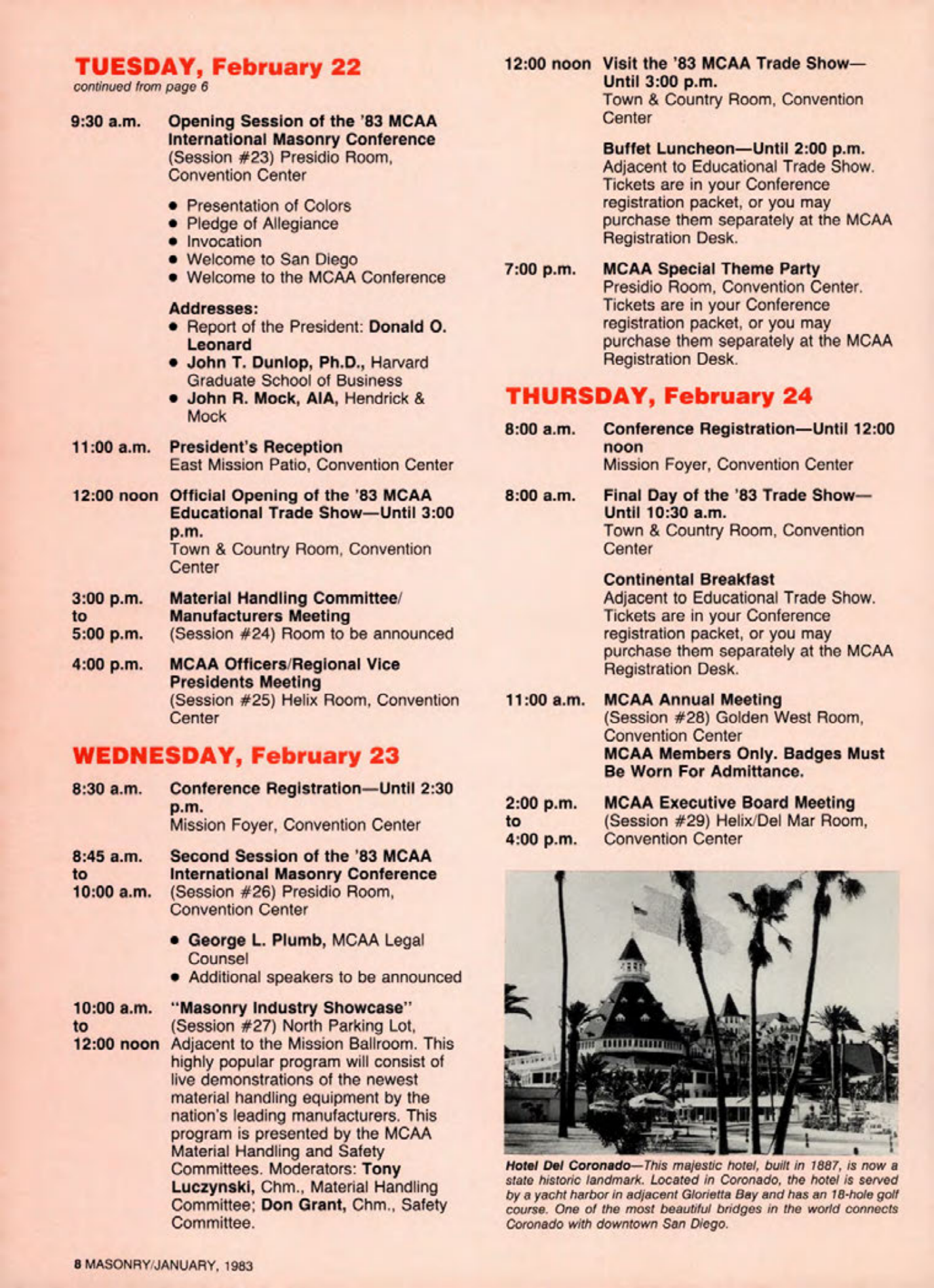 Masonry Magazine January 1983 Page. 8