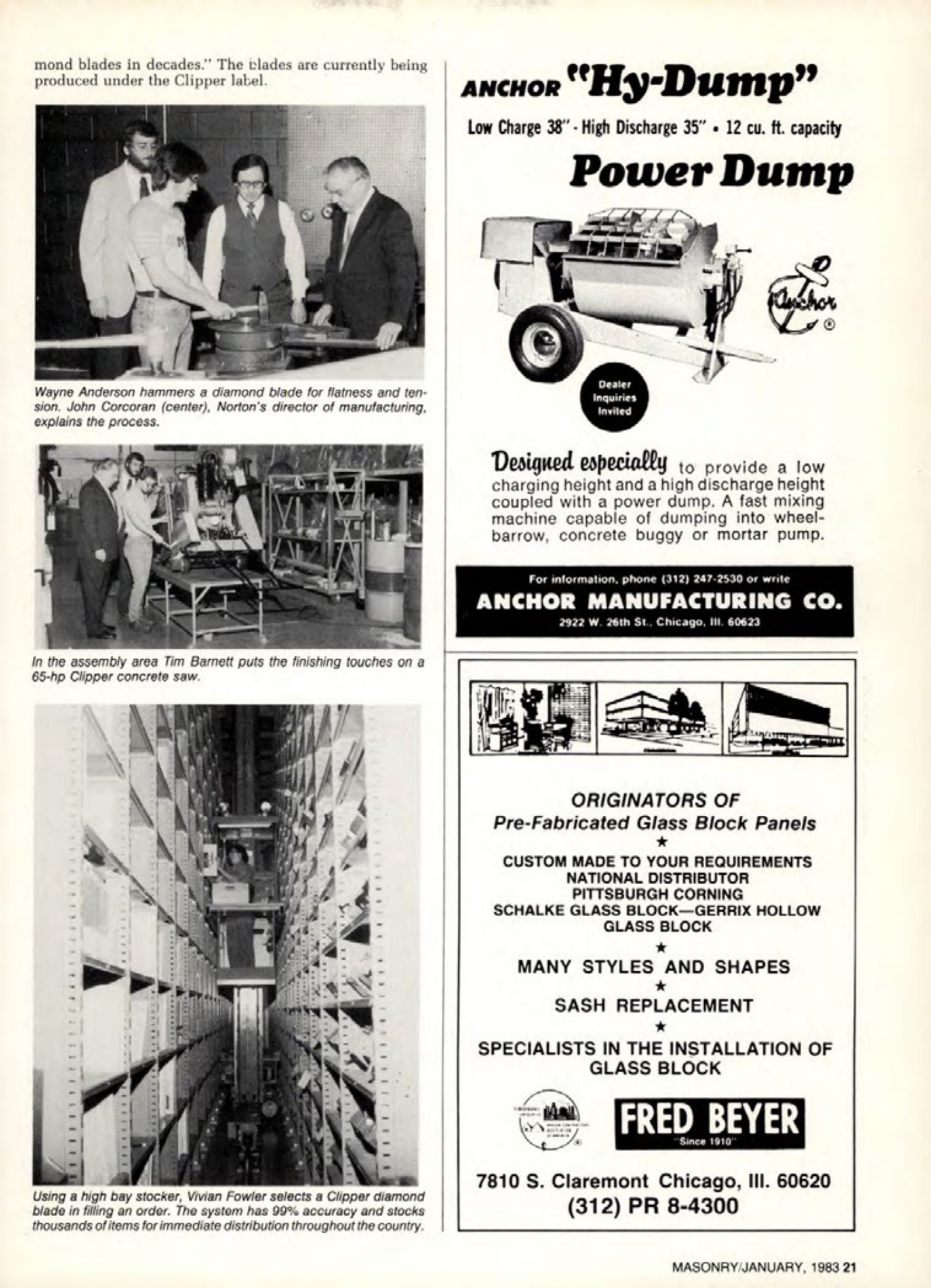 Masonry Magazine January 1983 Page. 21