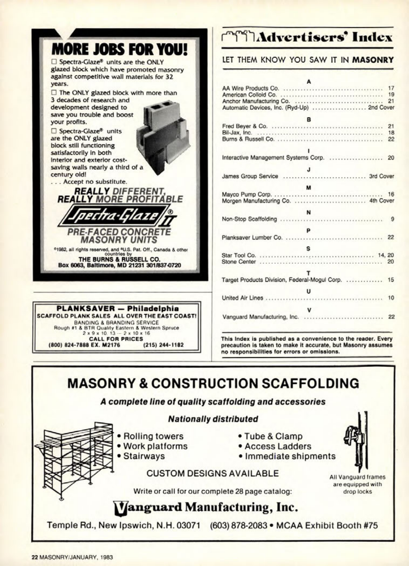 Masonry Magazine January 1983 Page. 22