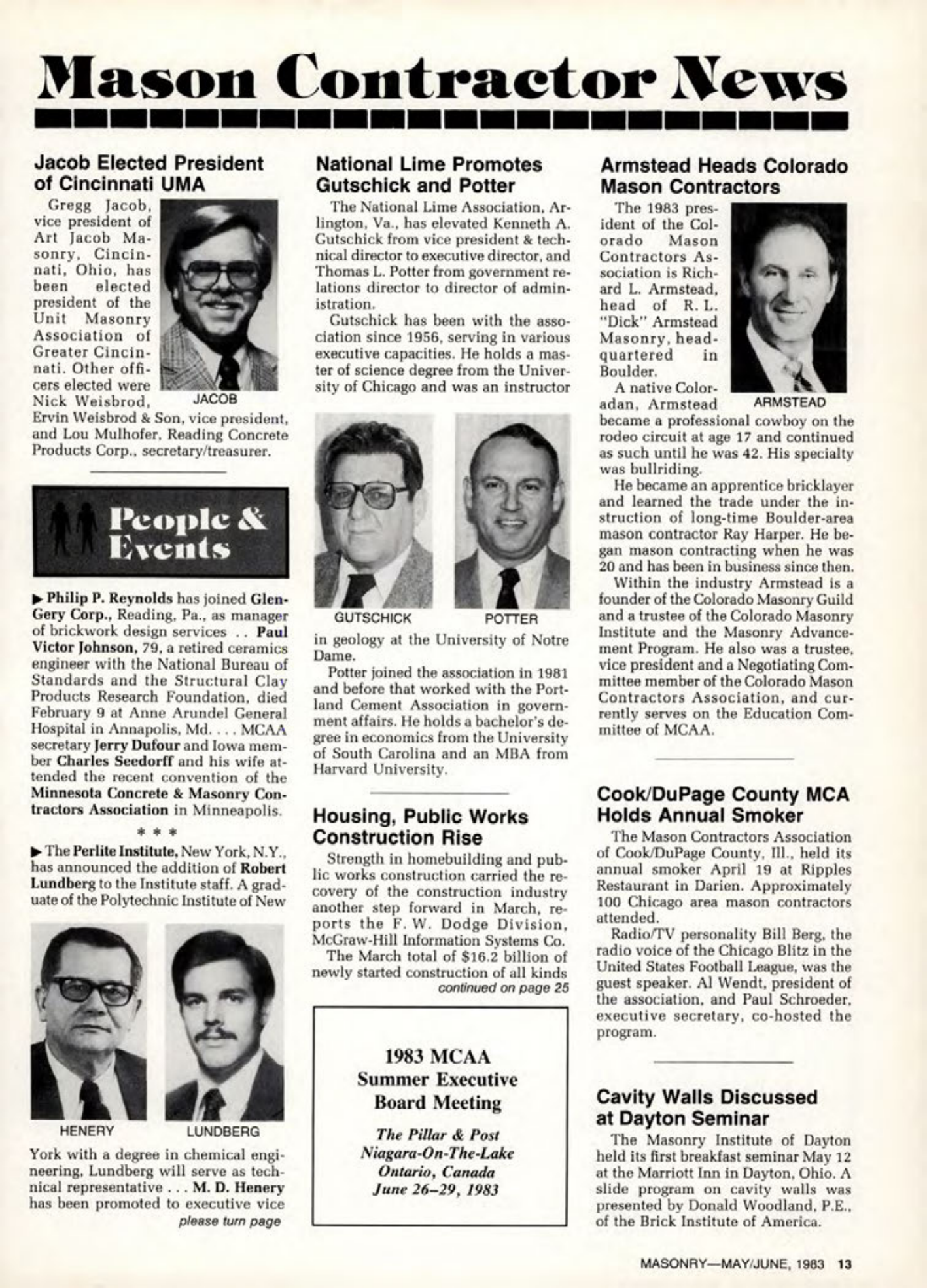 Masonry Magazine June 1983 Page. 13
