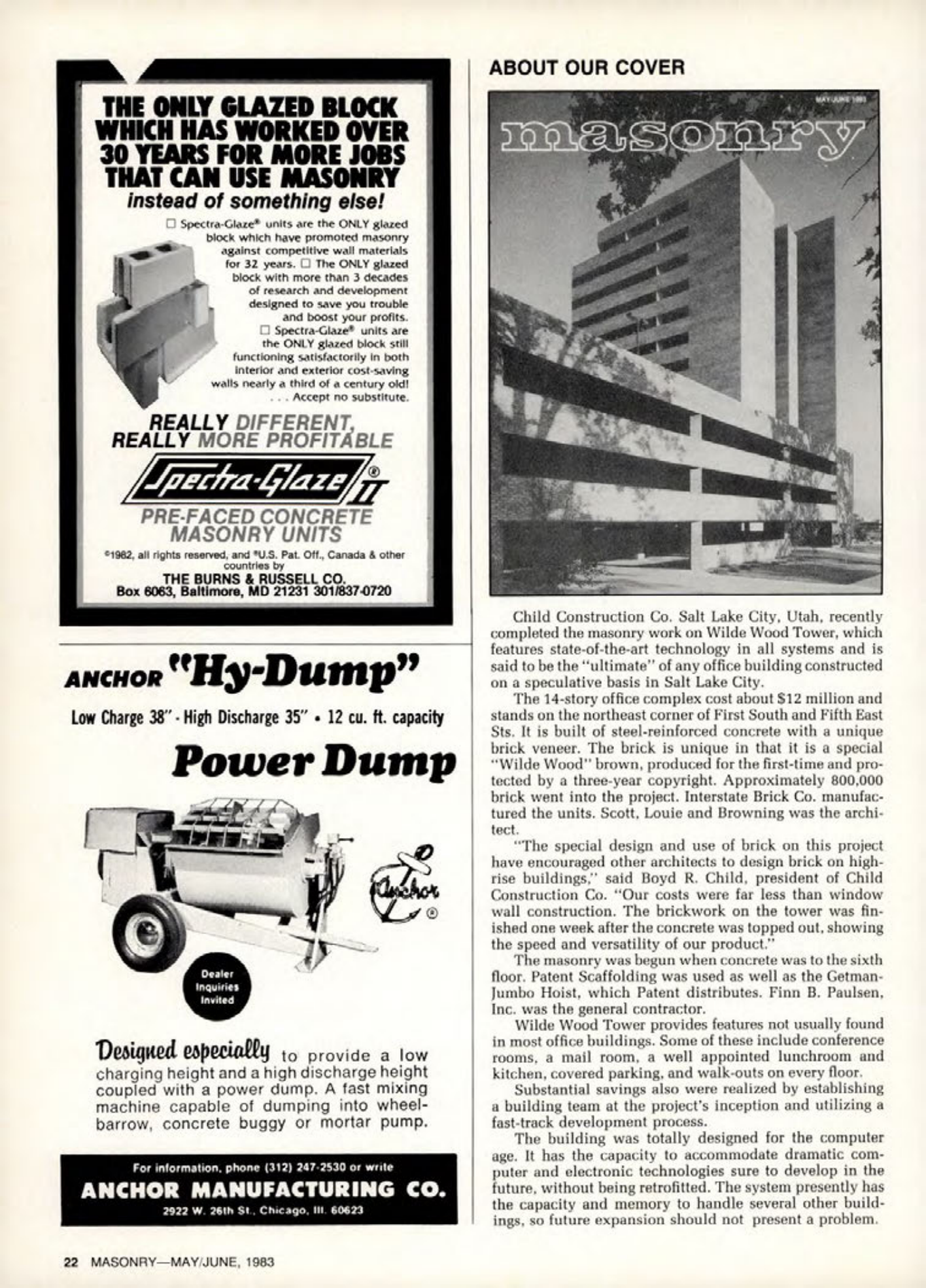 Masonry Magazine June 1983 Page. 22