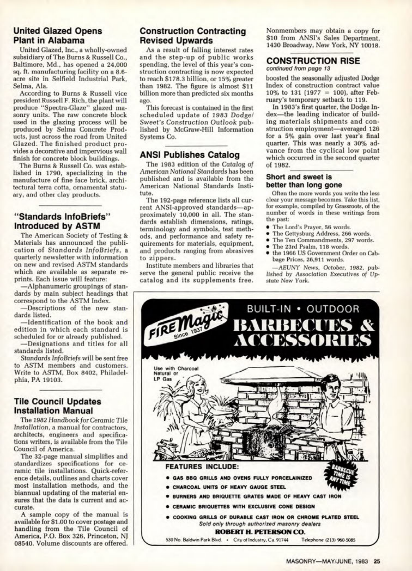 Masonry Magazine June 1983 Page. 25