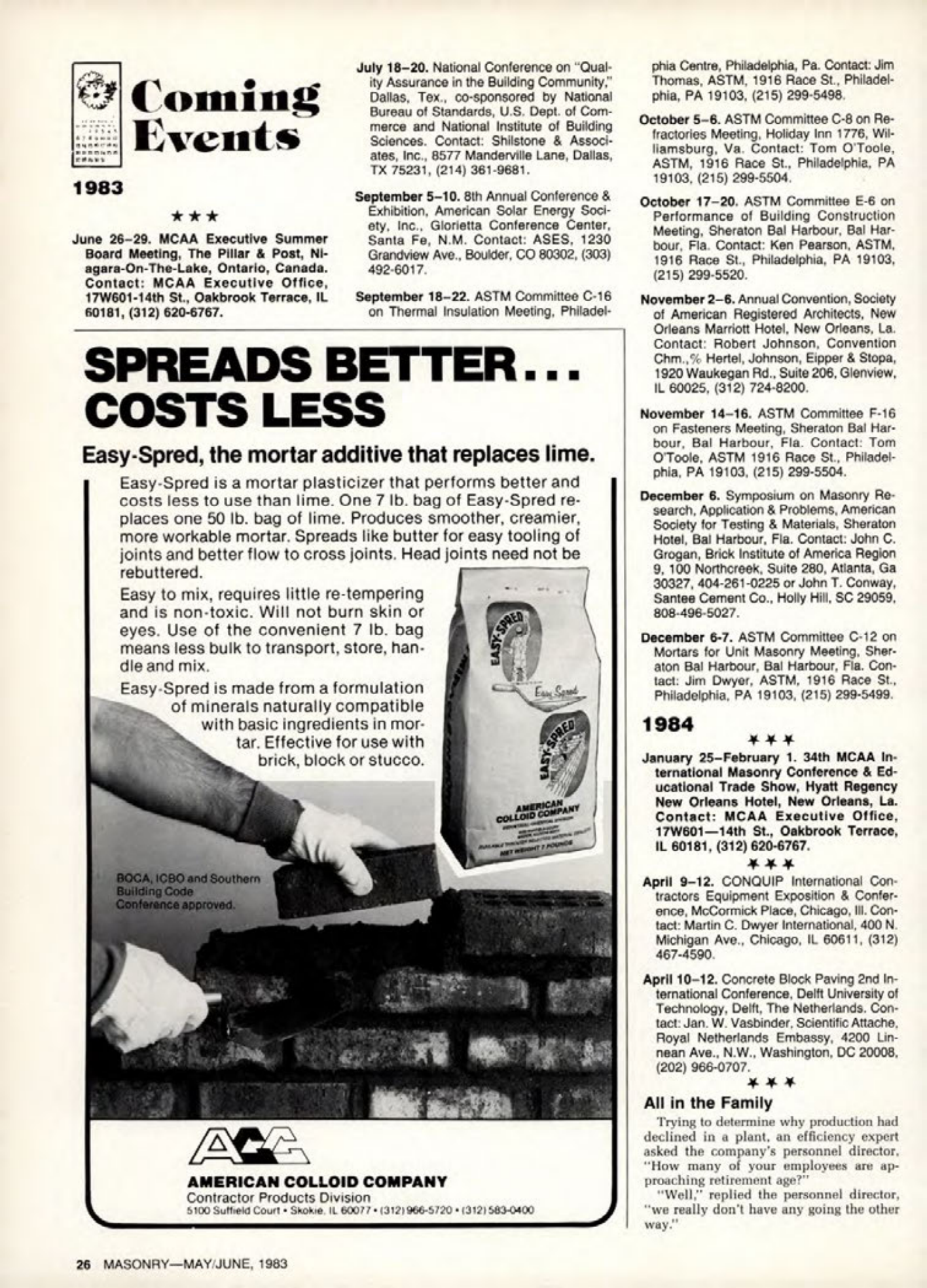 Masonry Magazine June 1983 Page. 26