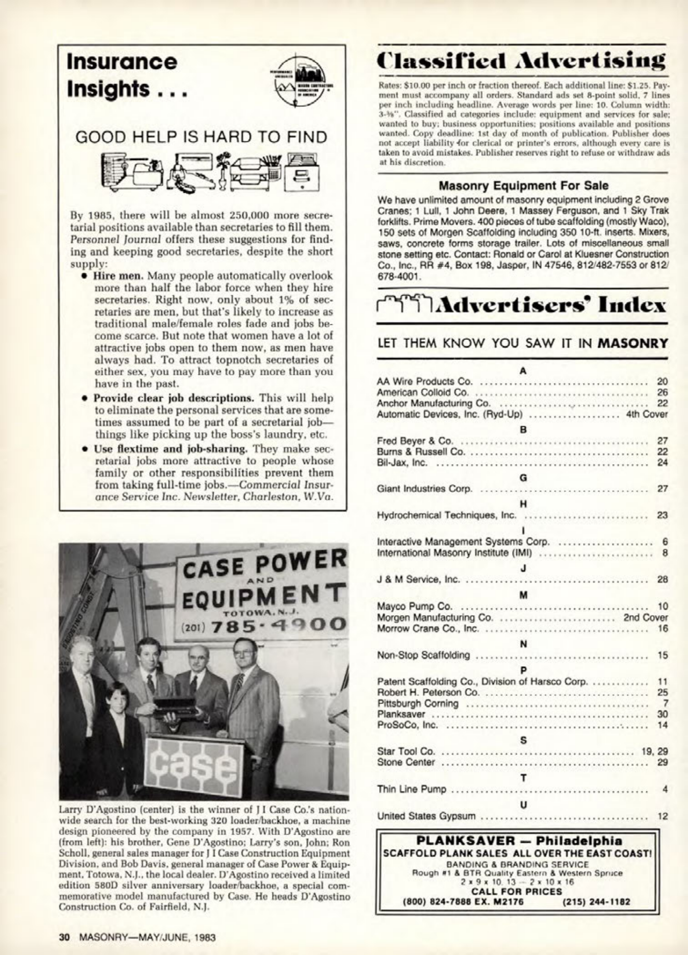 Masonry Magazine June 1983 Page. 30