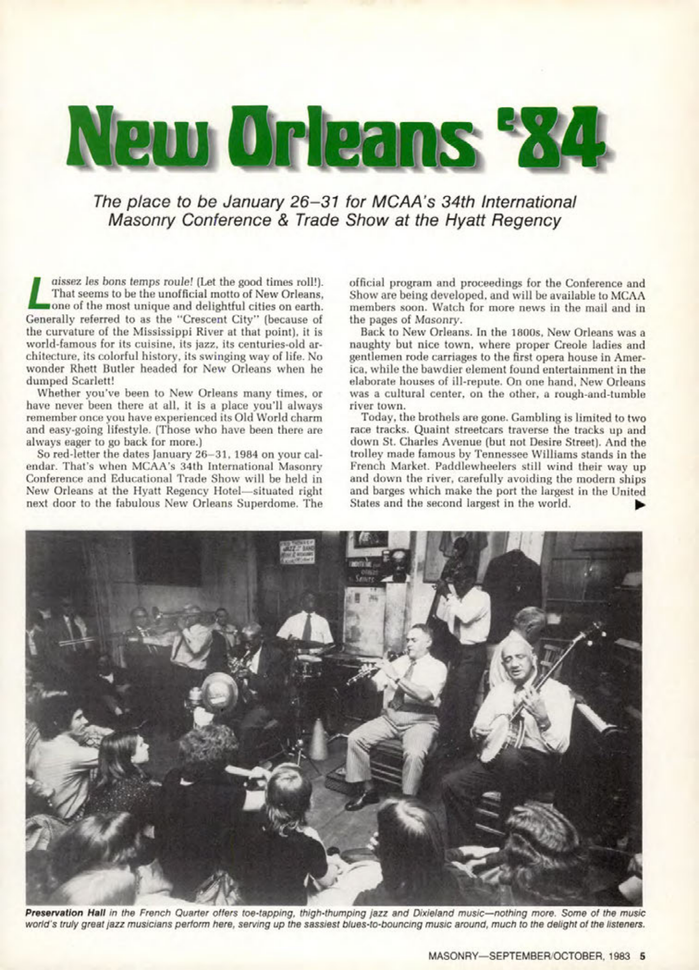 Masonry Magazine October 1983 Page. 5