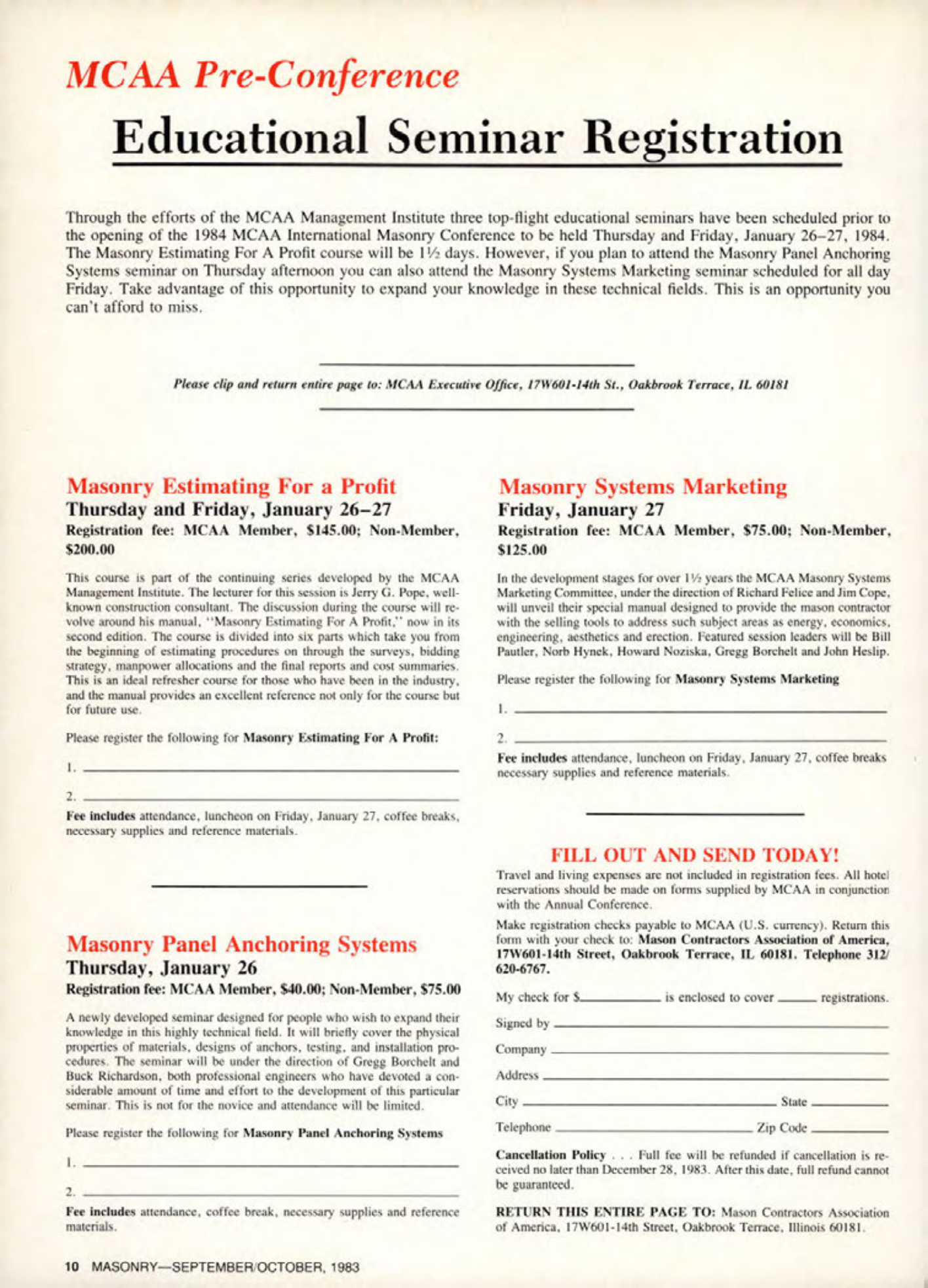 Masonry Magazine October 1983 Page. 10