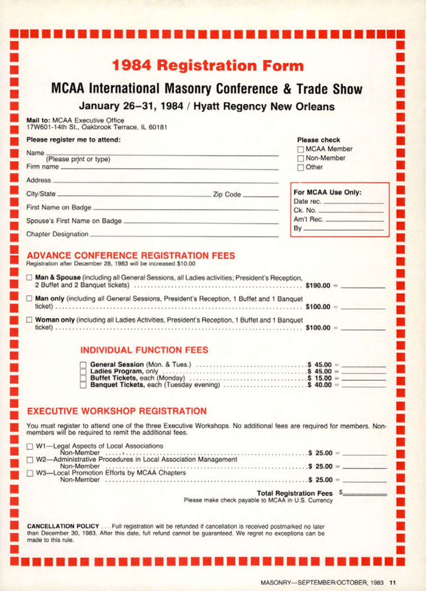 Masonry Magazine October 1983 Page. 11