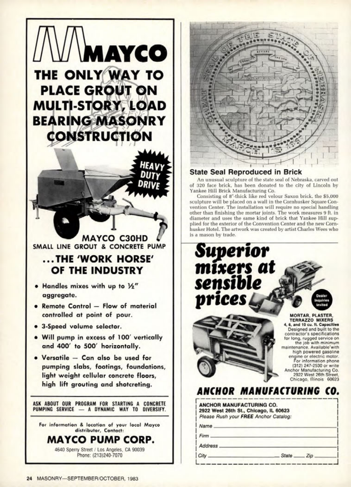 Masonry Magazine October 1983 Page. 24