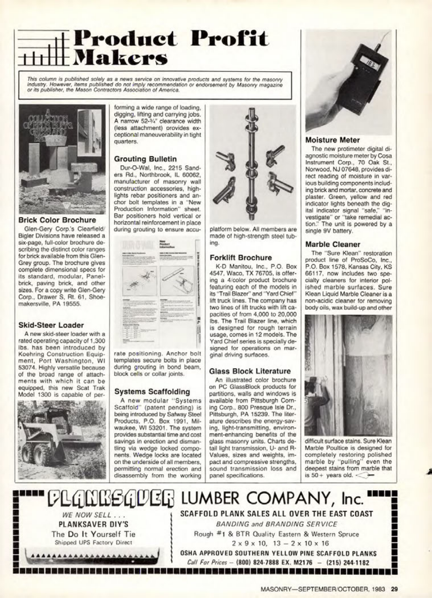 Masonry Magazine October 1983 Page. 29