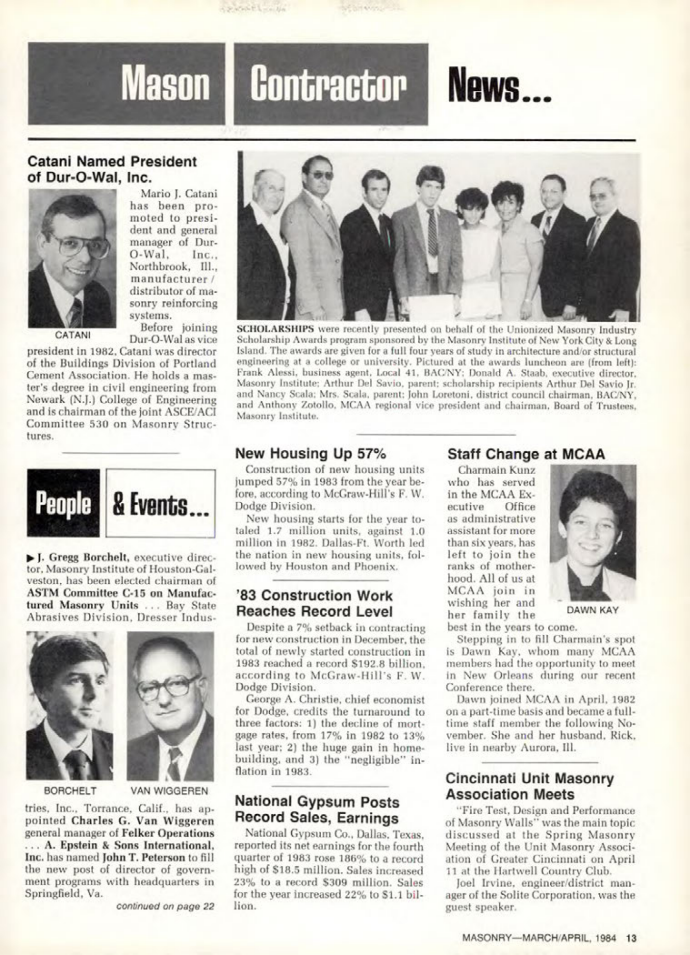 Masonry Magazine April 1984 Page. 13