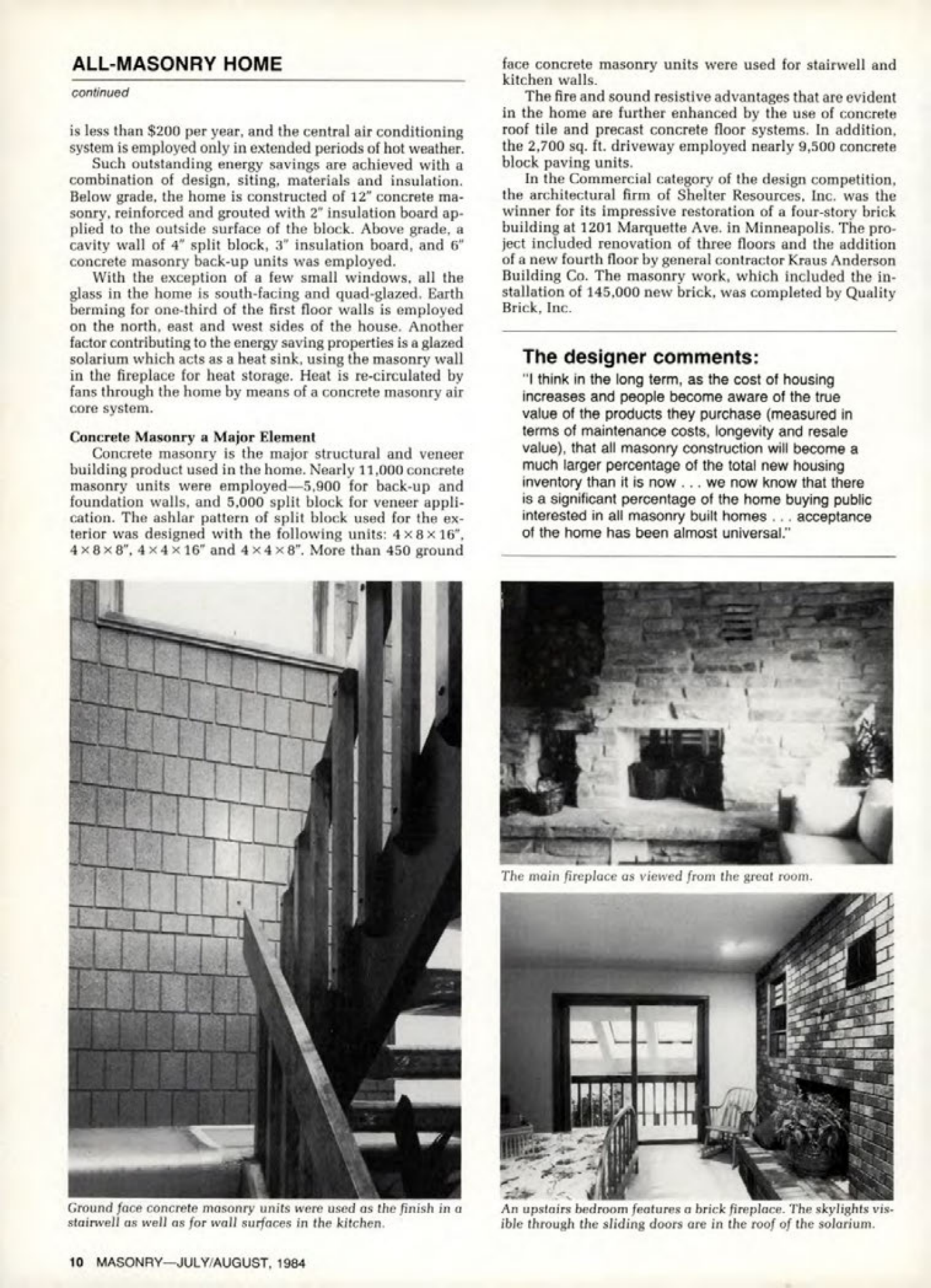 Masonry Magazine August 1984 Page. 10