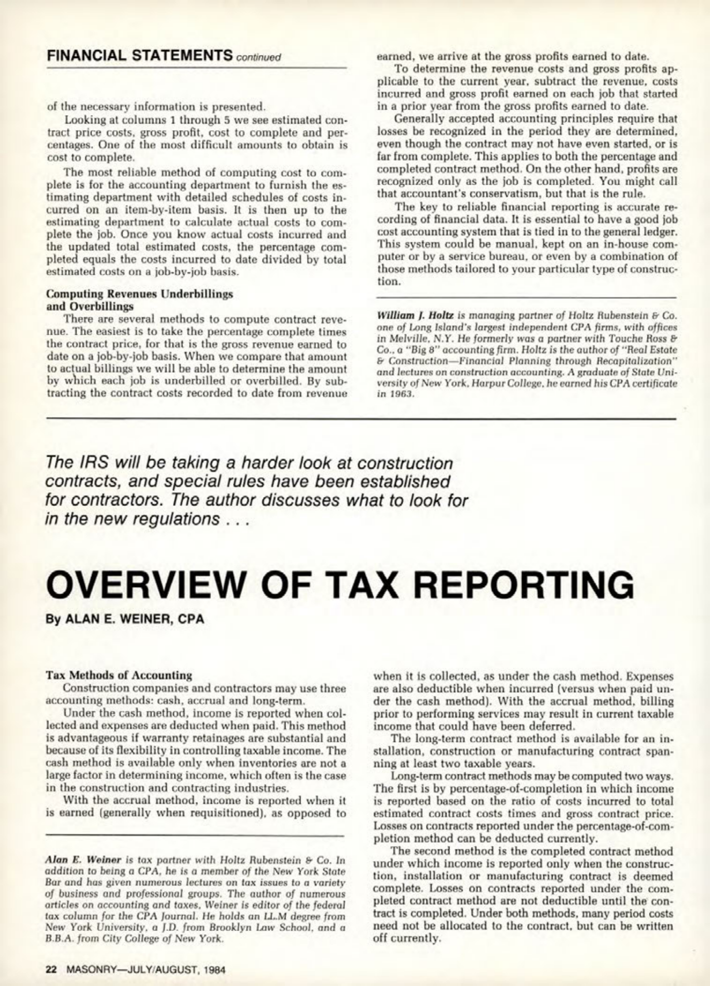 Masonry Magazine August 1984 Page. 22