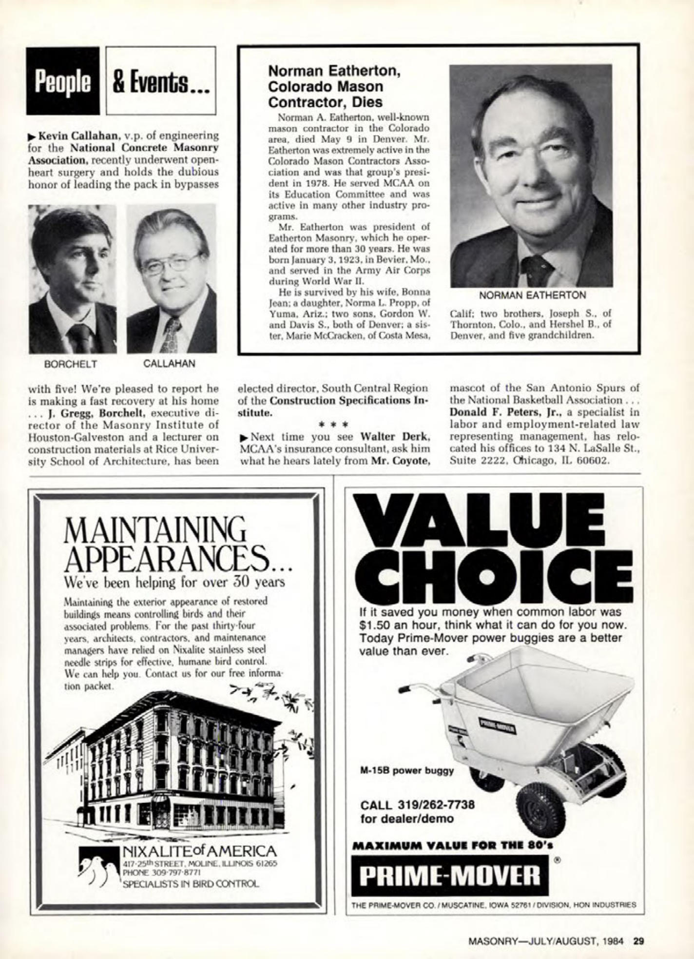 Masonry Magazine August 1984 Page. 29
