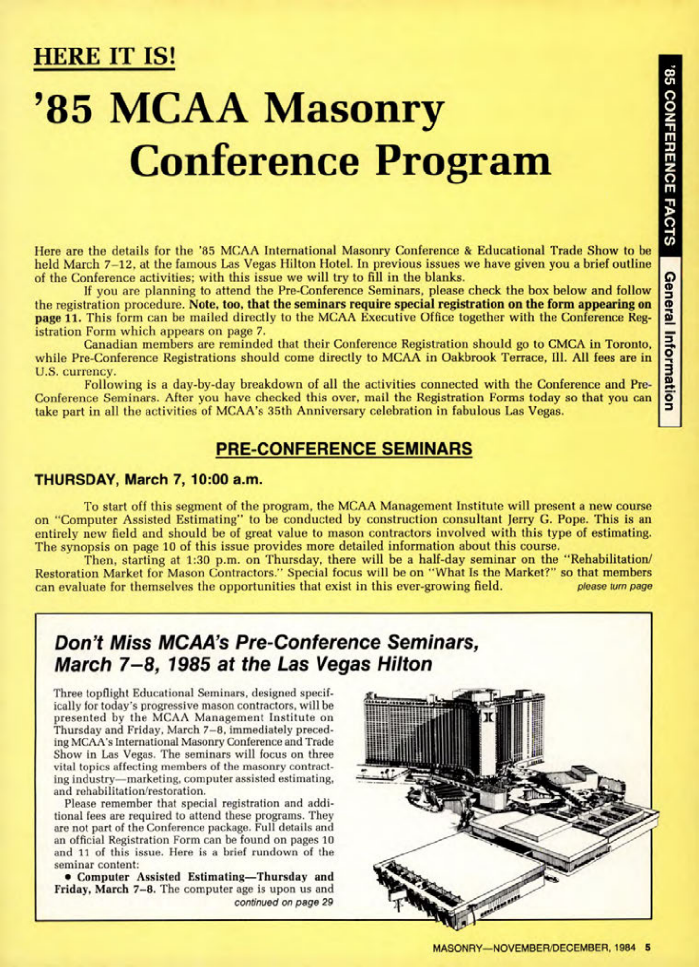 Masonry Magazine December 1984 Page. 5