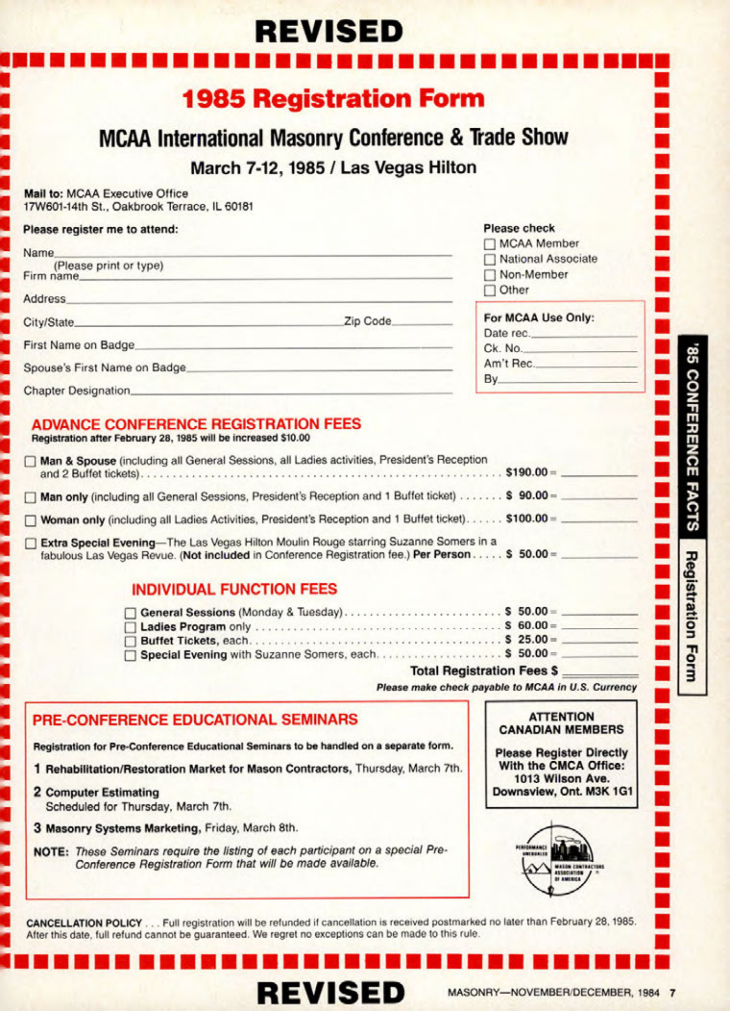 Masonry Magazine December 1984 Page. 7