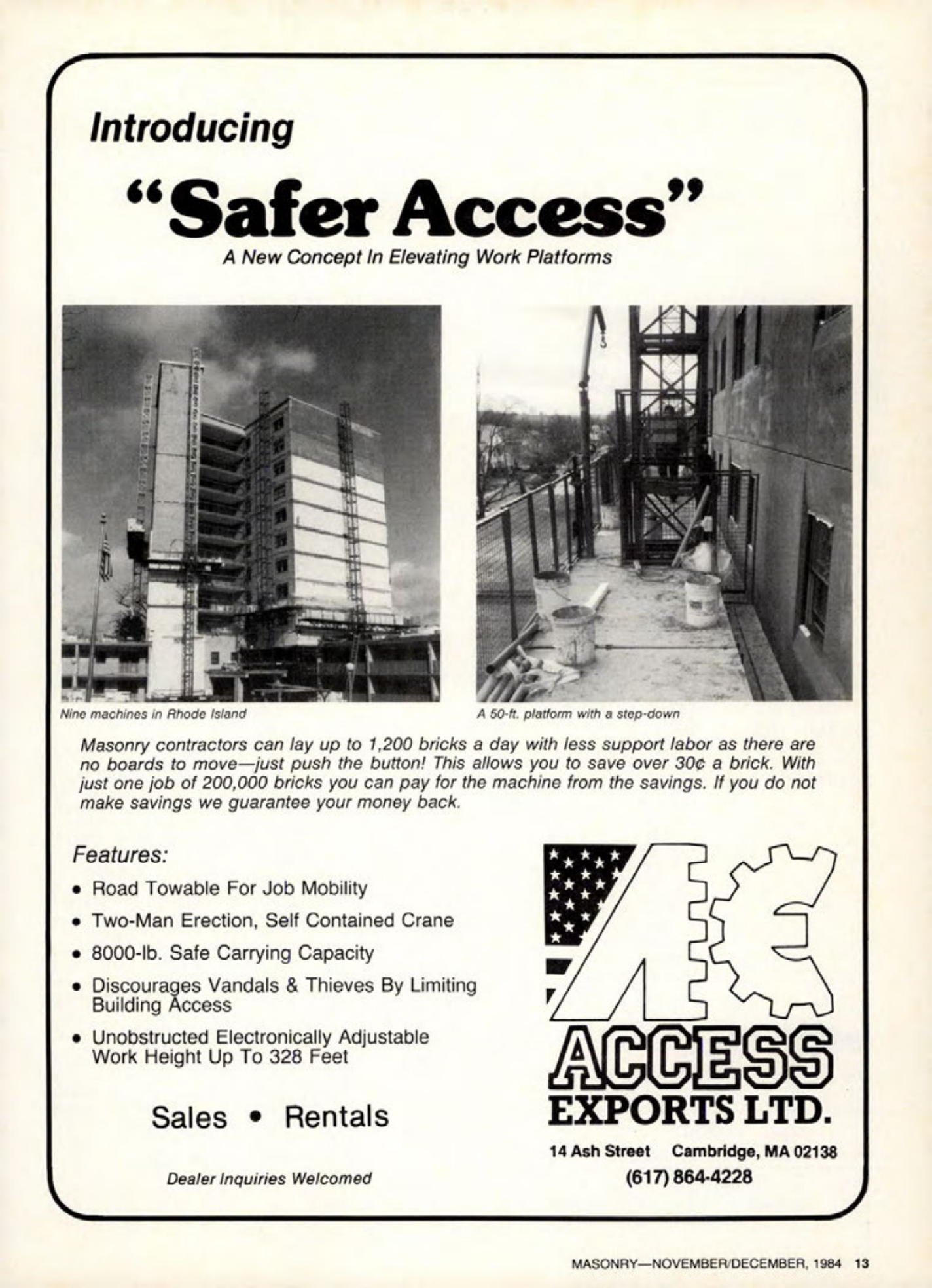 Masonry Magazine December 1984 Page. 13