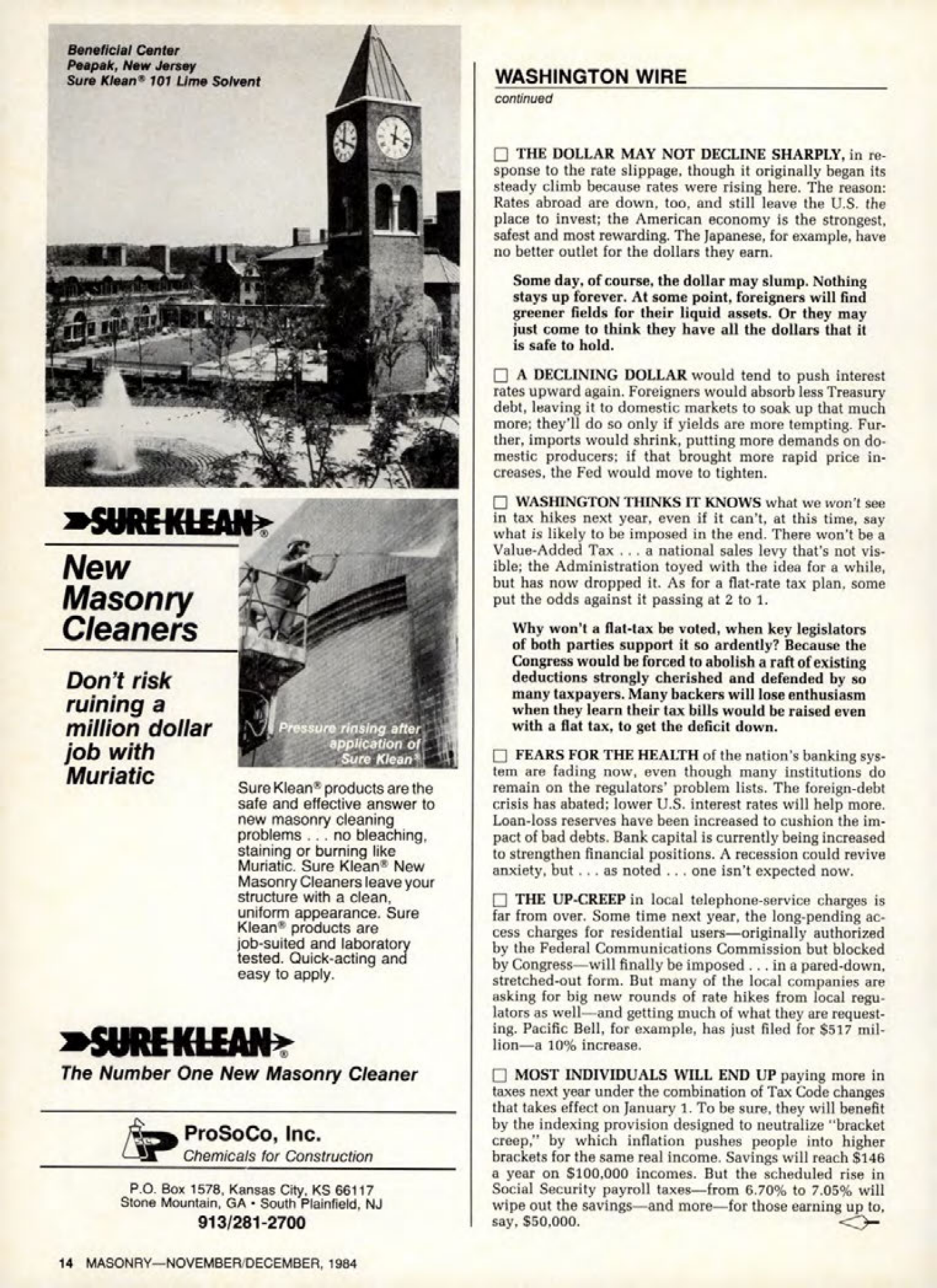 Masonry Magazine December 1984 Page. 14