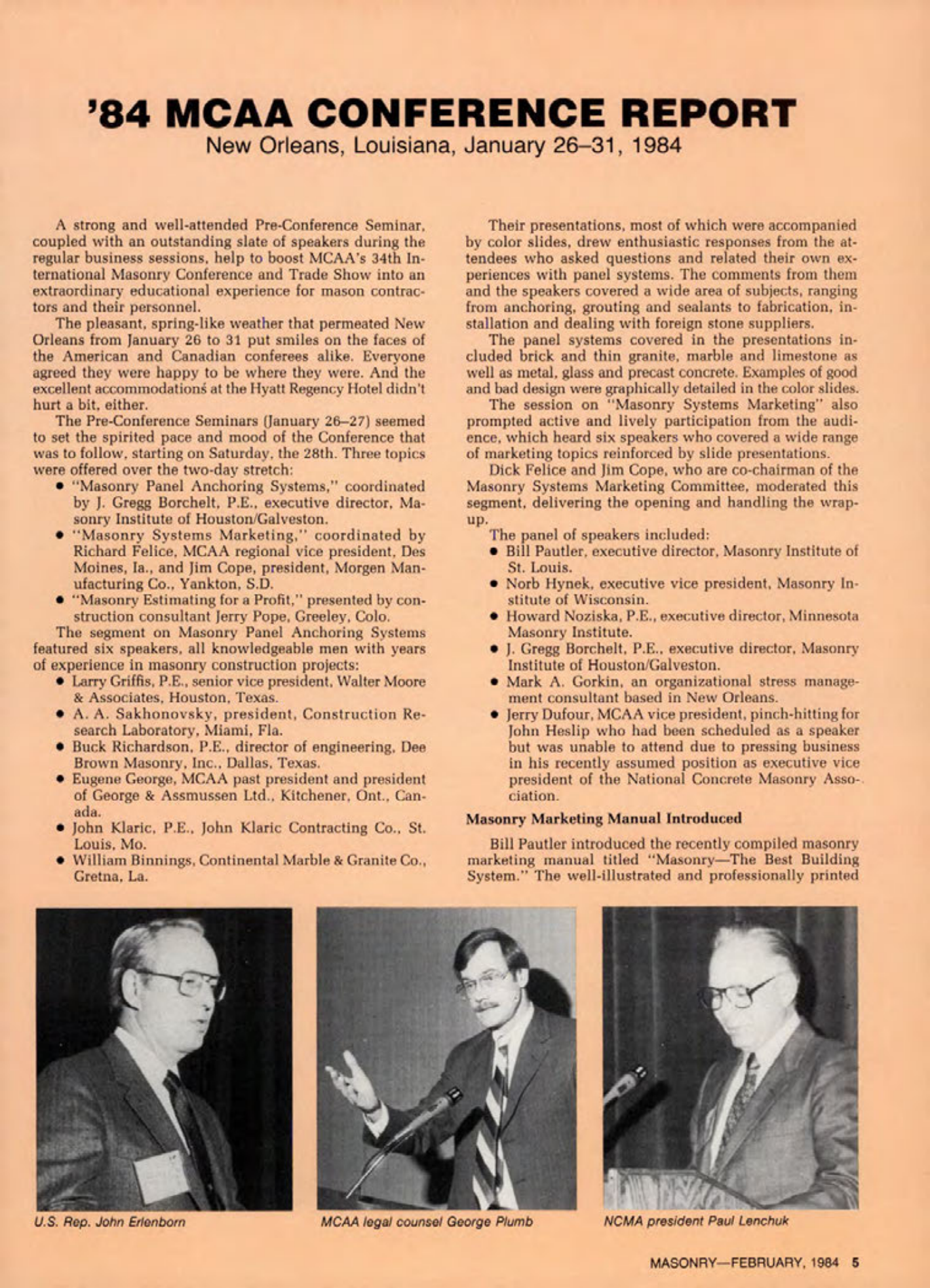 Masonry Magazine February 1984 Page. 5