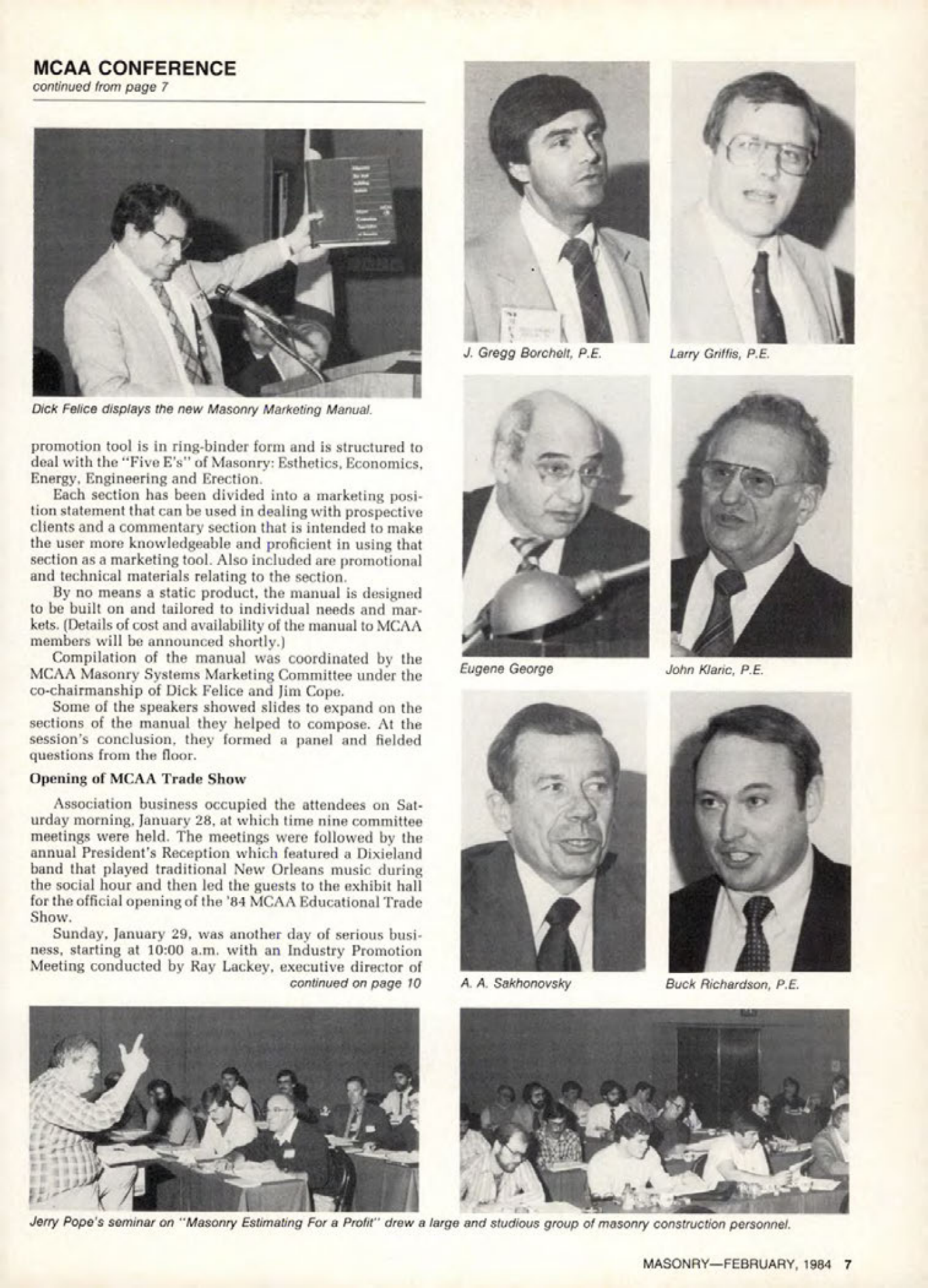 Masonry Magazine February 1984 Page. 7