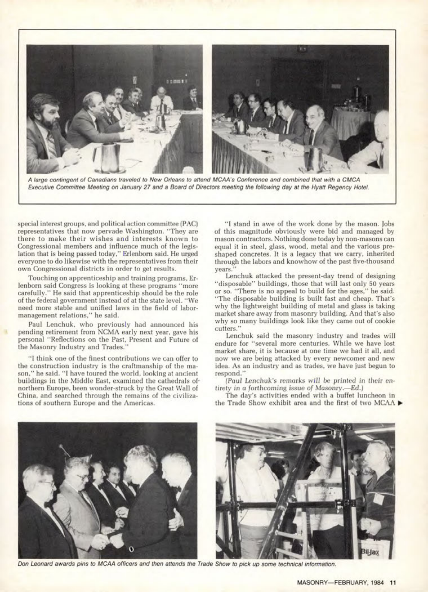 Masonry Magazine February 1984 Page. 11