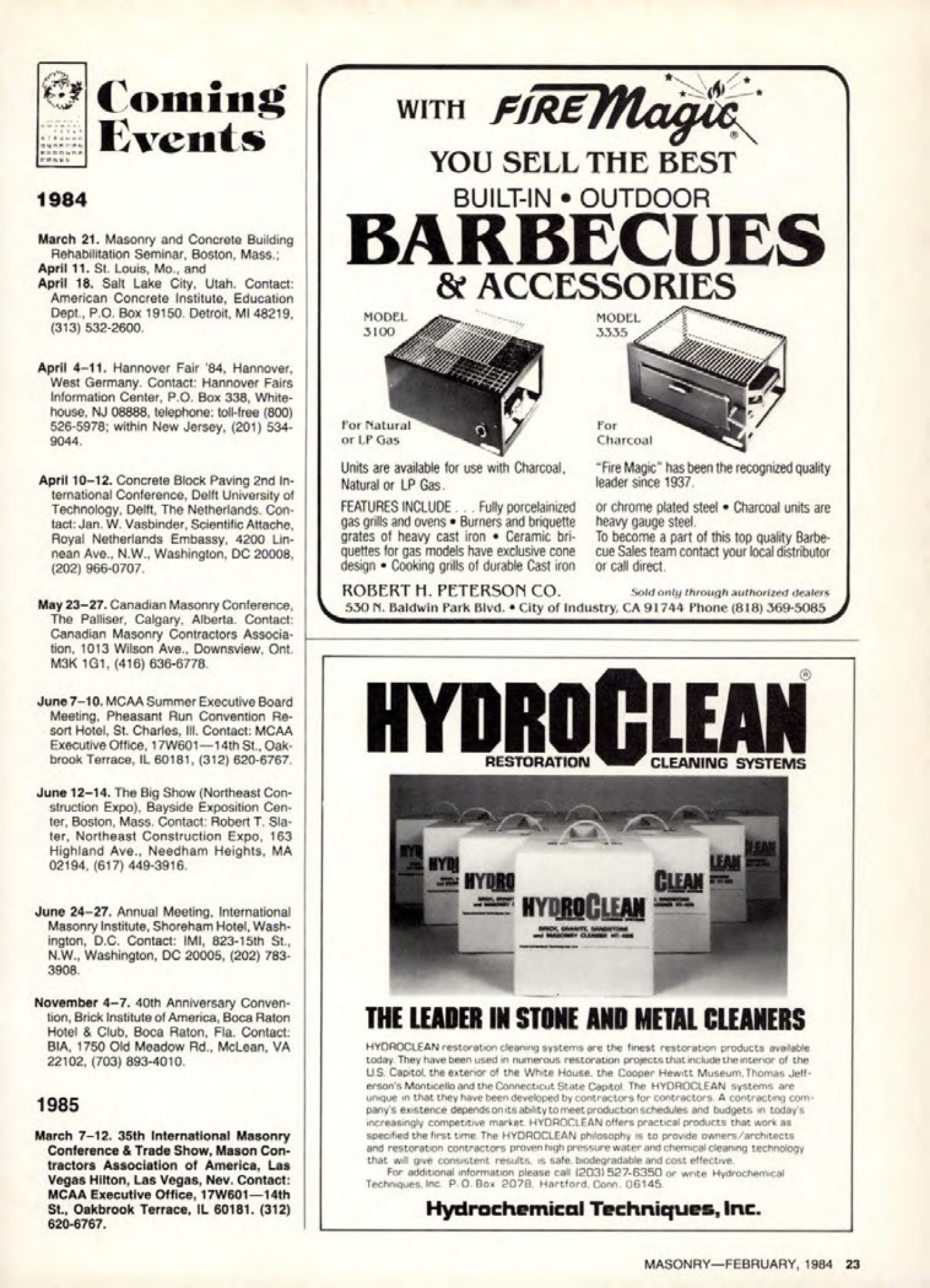 Masonry Magazine February 1984 Page. 23