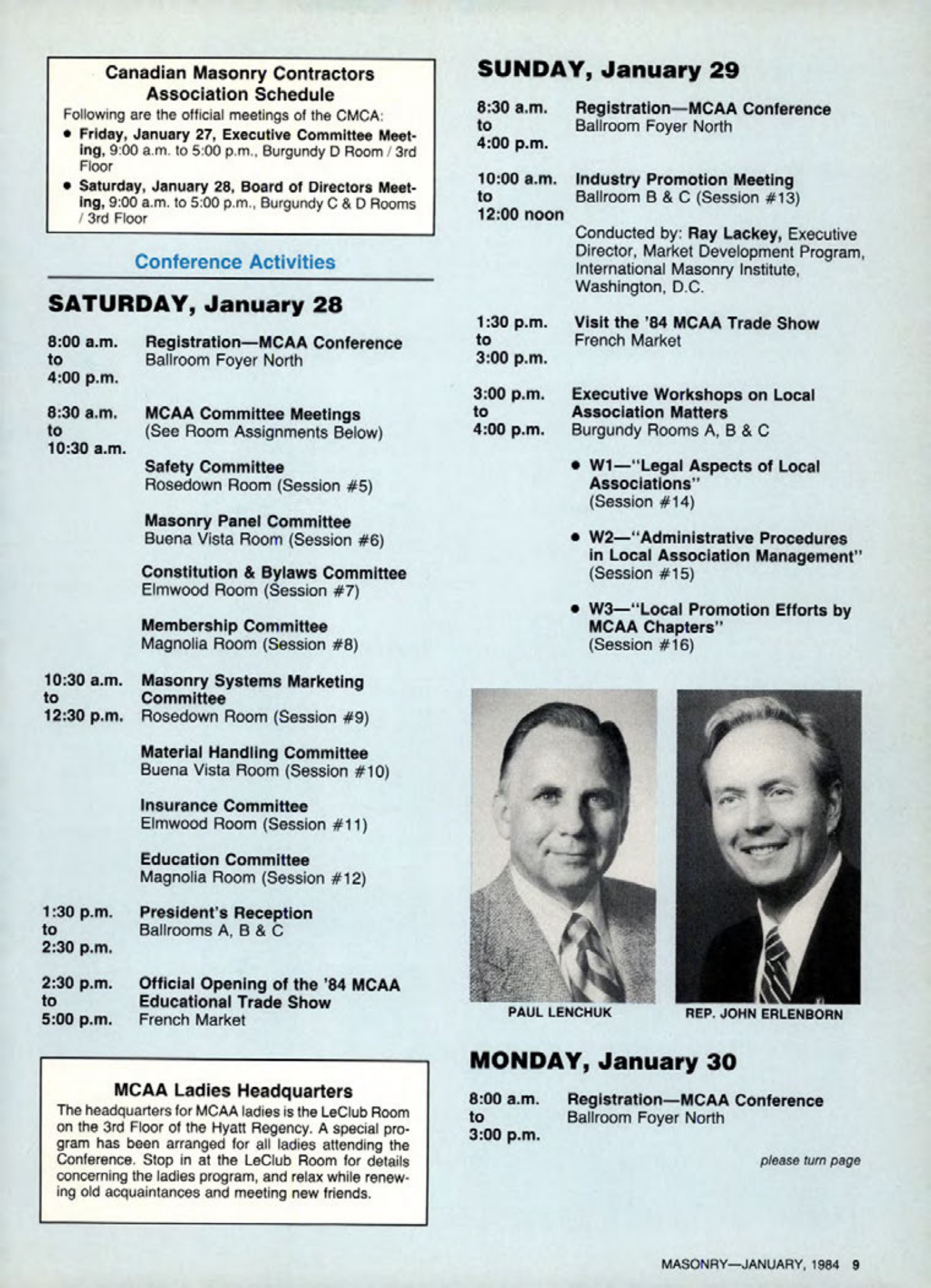 Masonry Magazine January 1984 Page. 9