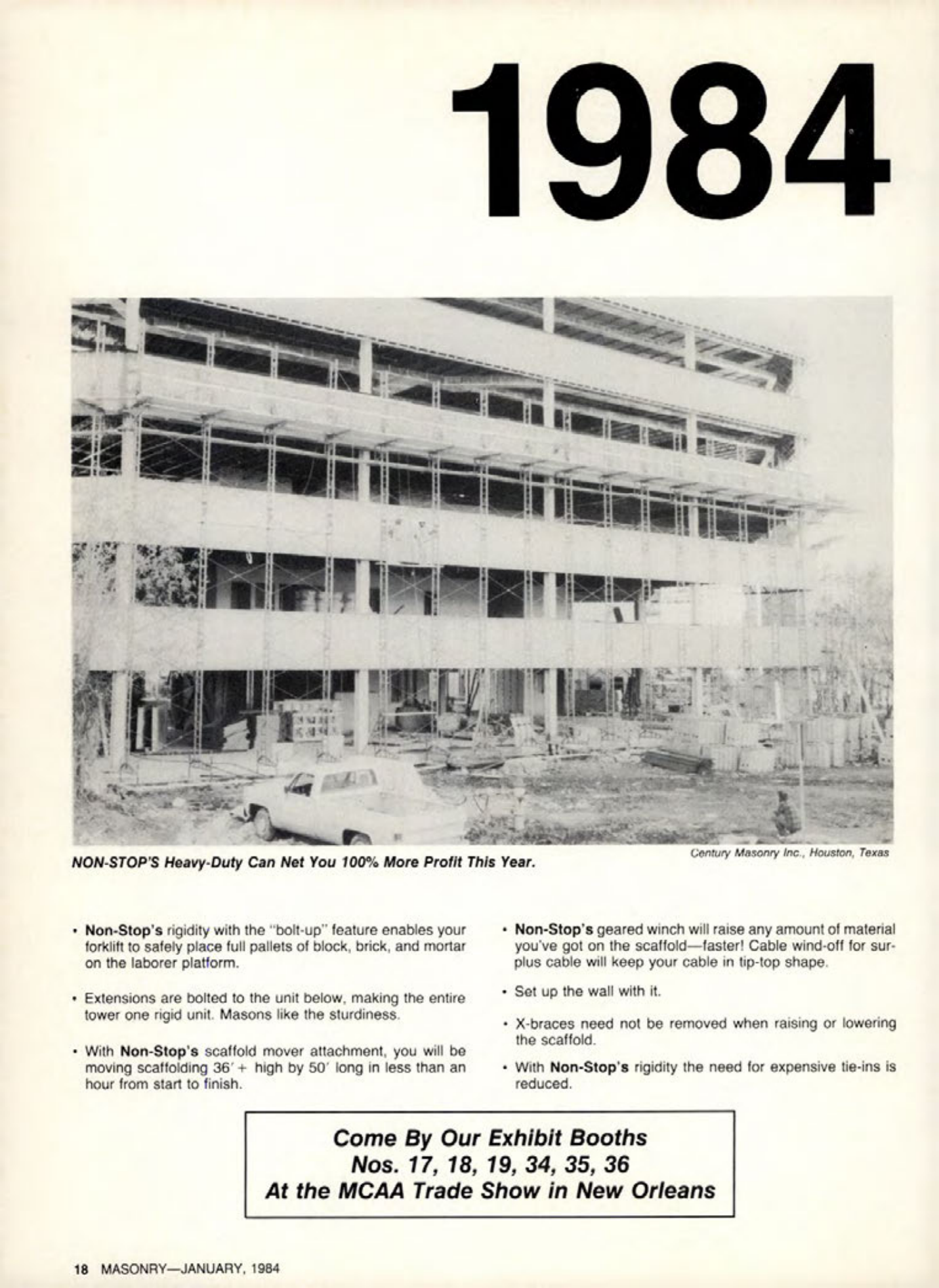 Masonry Magazine January 1984 Page. 18