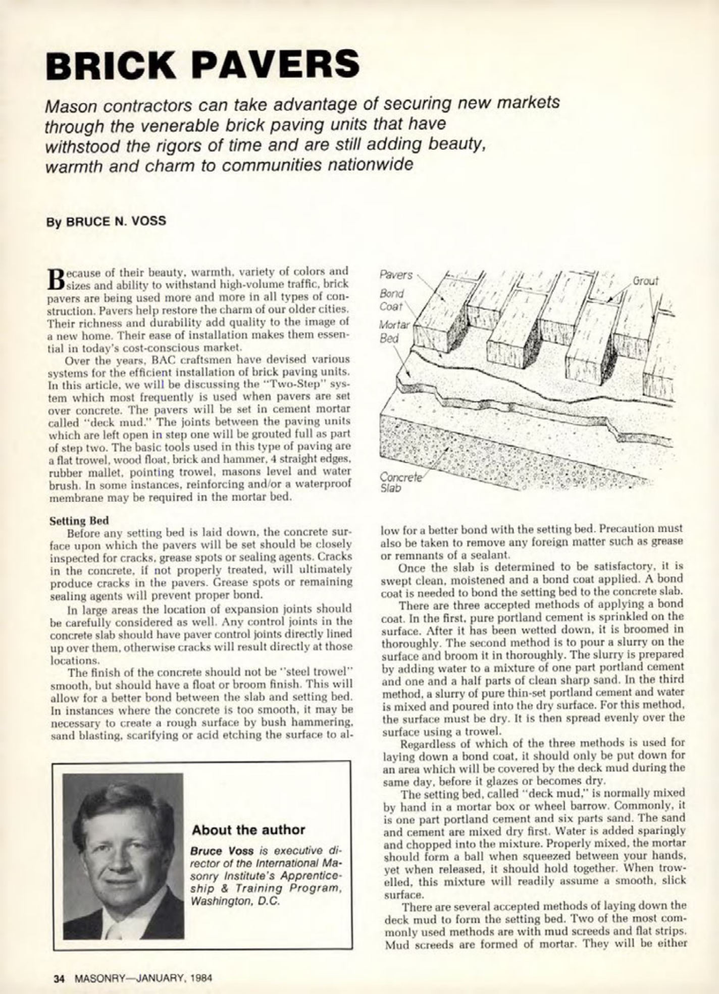 Masonry Magazine January 1984 Page. 34