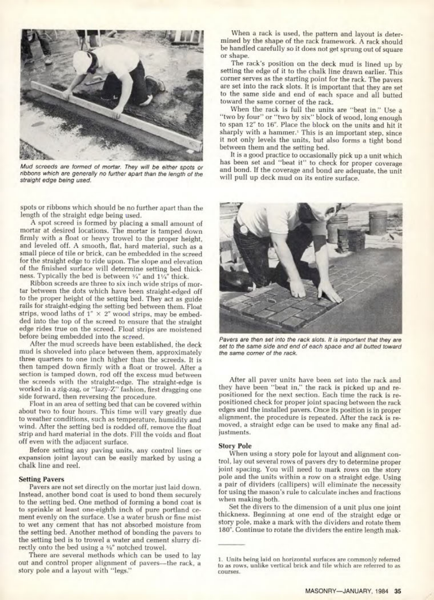 Masonry Magazine January 1984 Page. 35